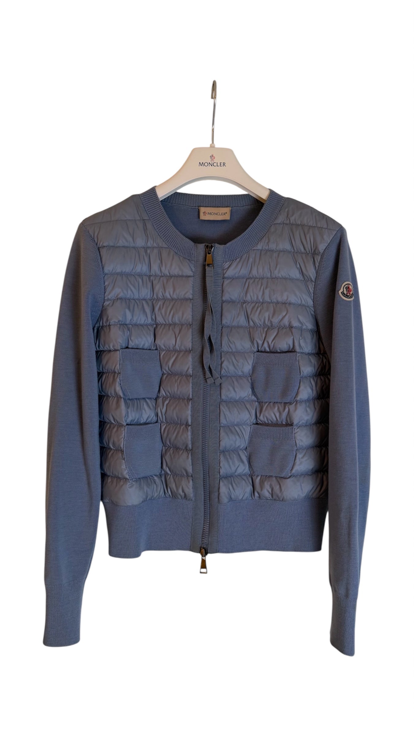 Moncler Tricot Cardigan Blue