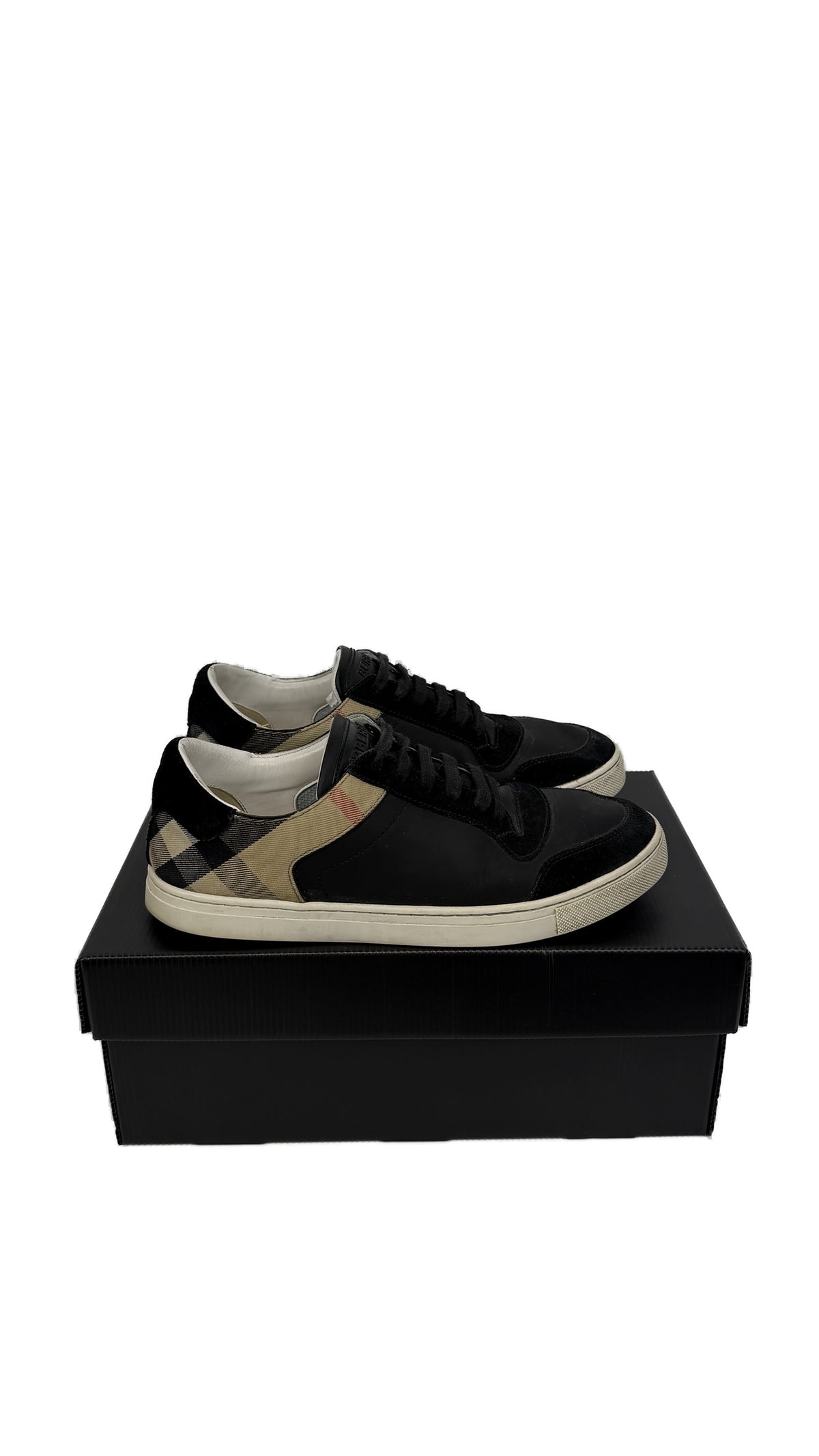 Burberry Checked Monogram Sneakers Black / 43