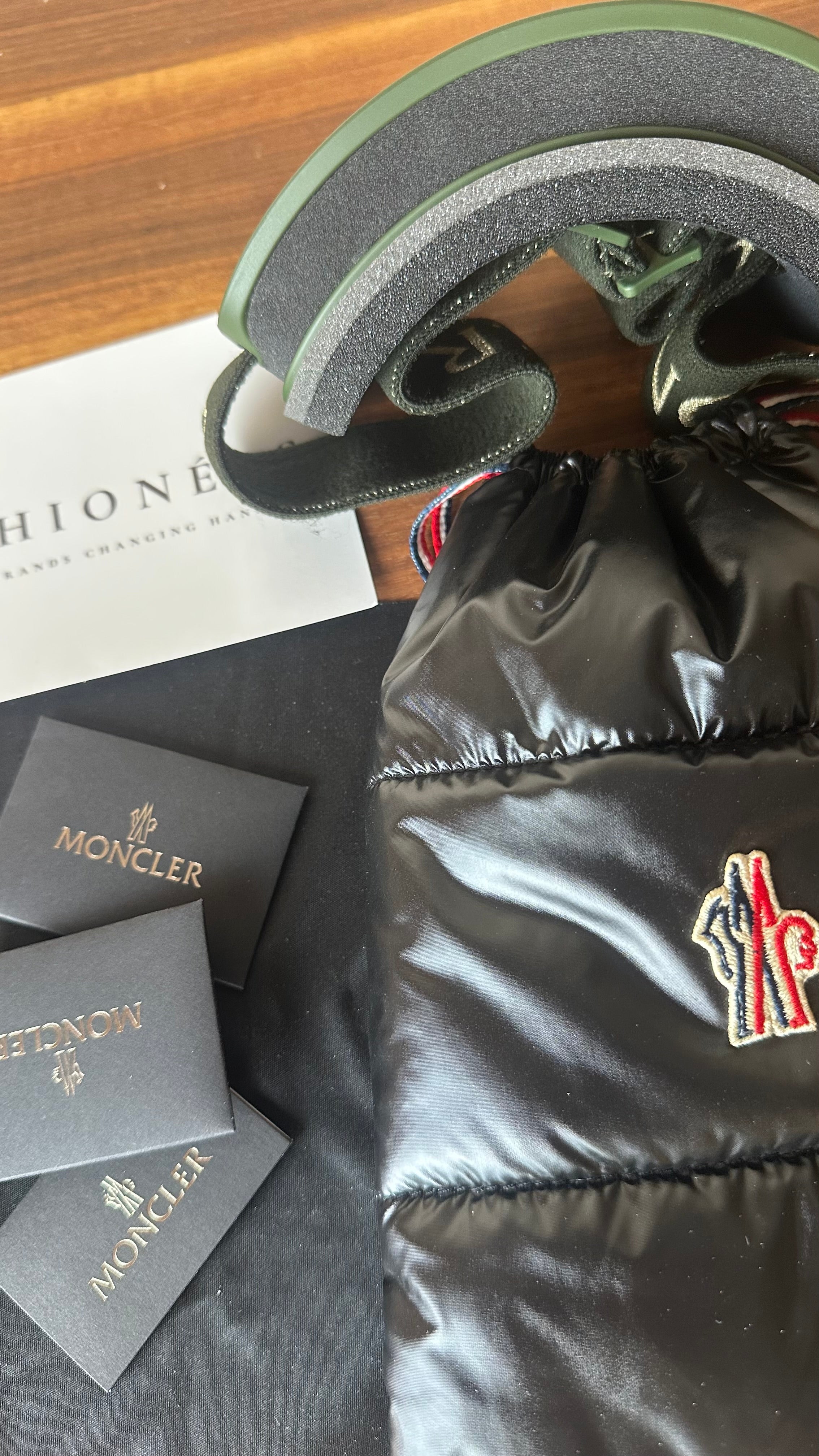 Moncler Ski Glasses Khaki Green