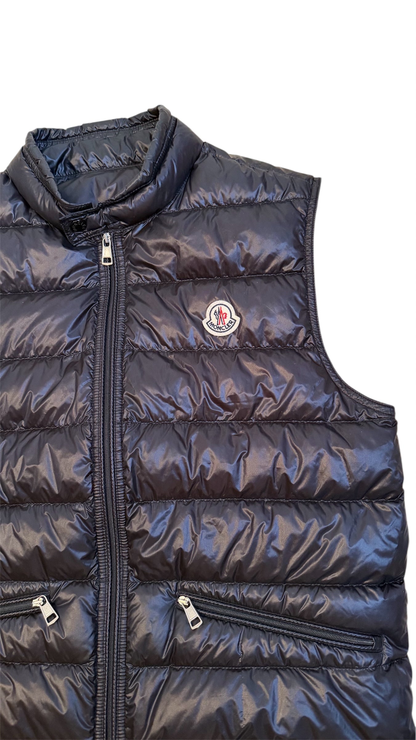 Moncler Gui Vest Navy Blue
