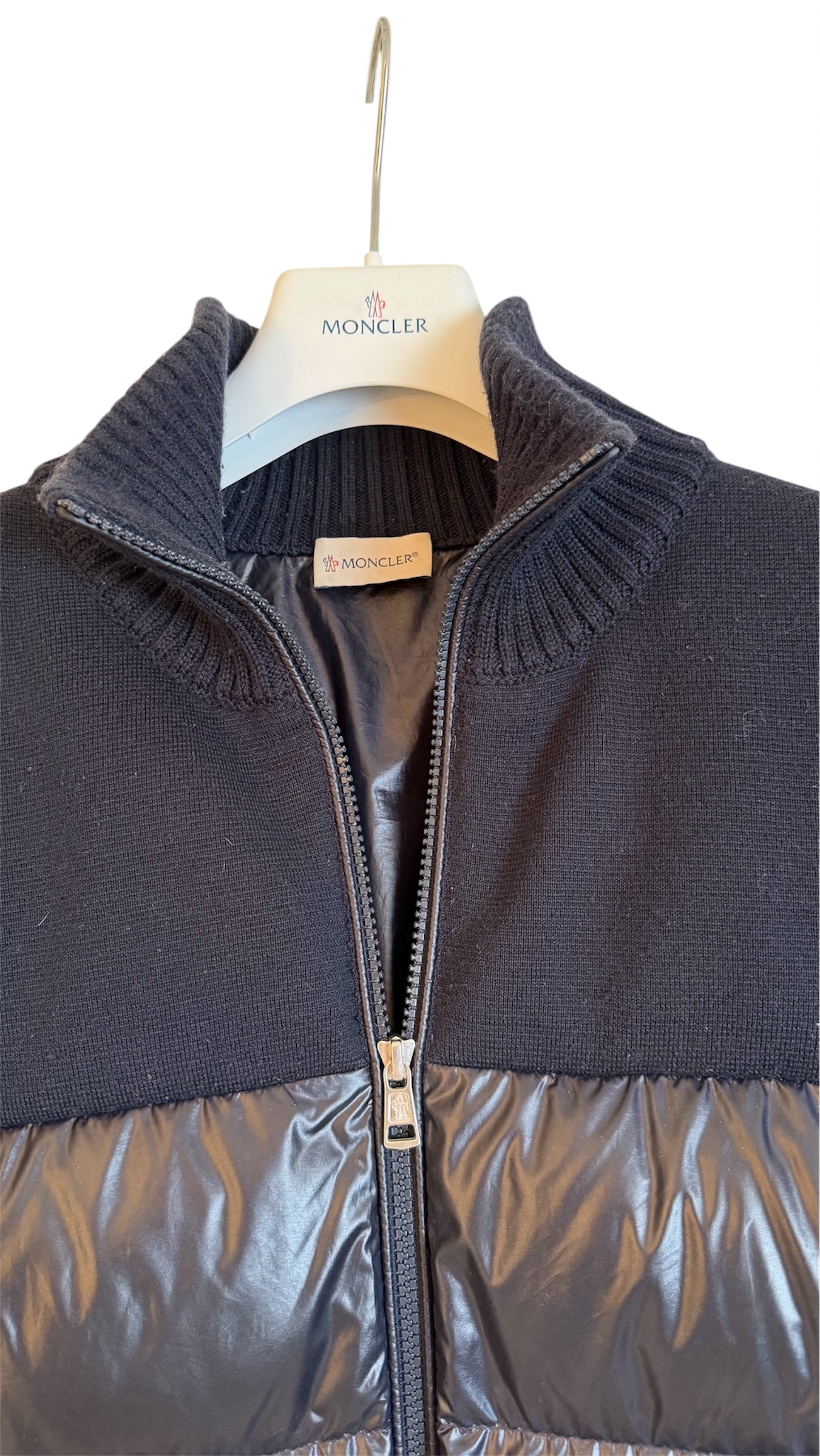 Moncler Cardigan Navy Padded