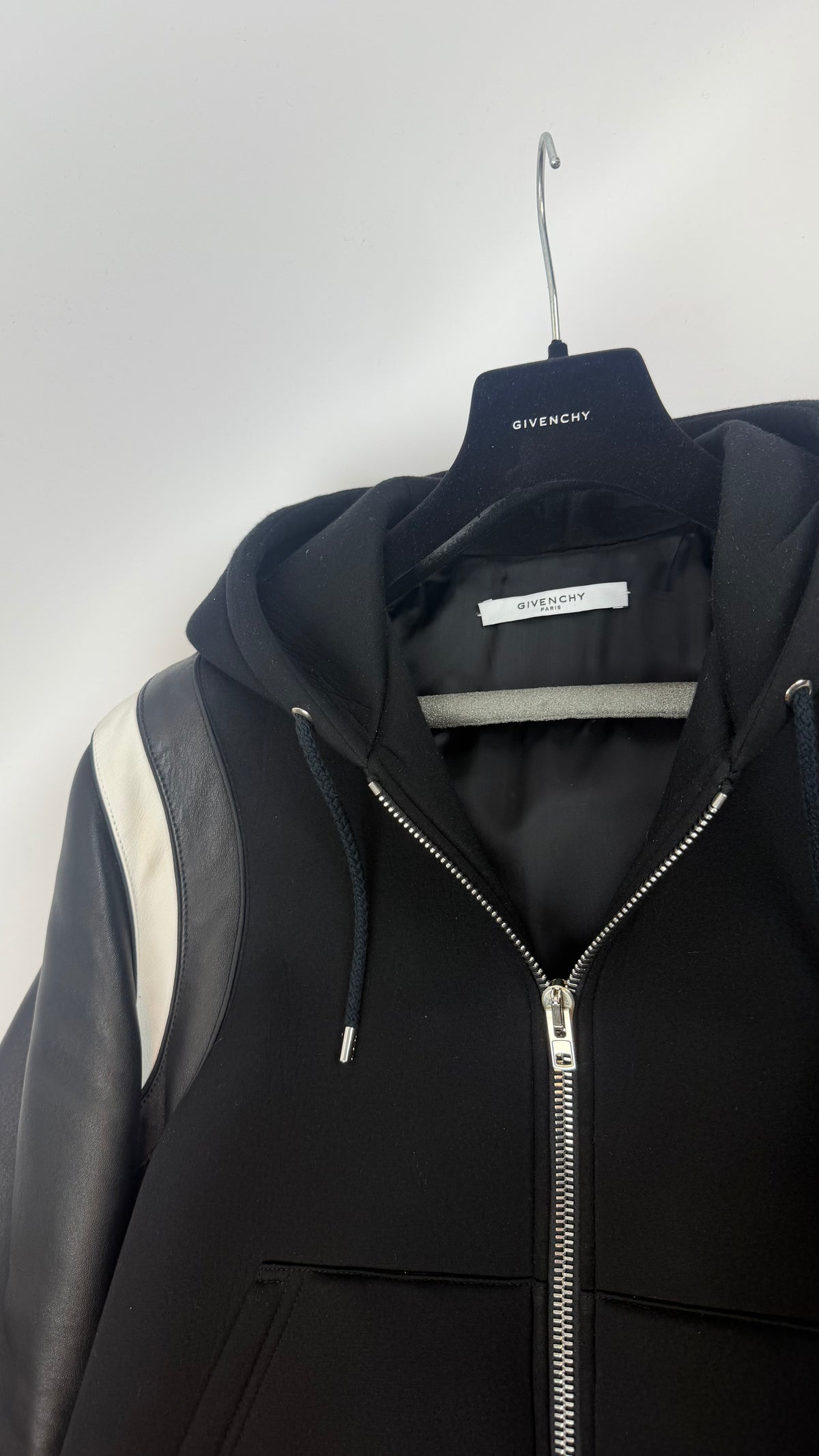 Givenchy Paris Leather Jacket Black / 52