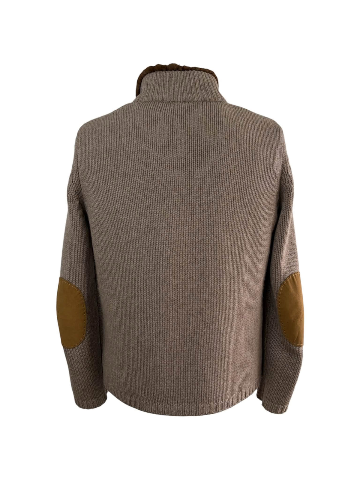 Italian Castorino Fur Cardigan Begie / M