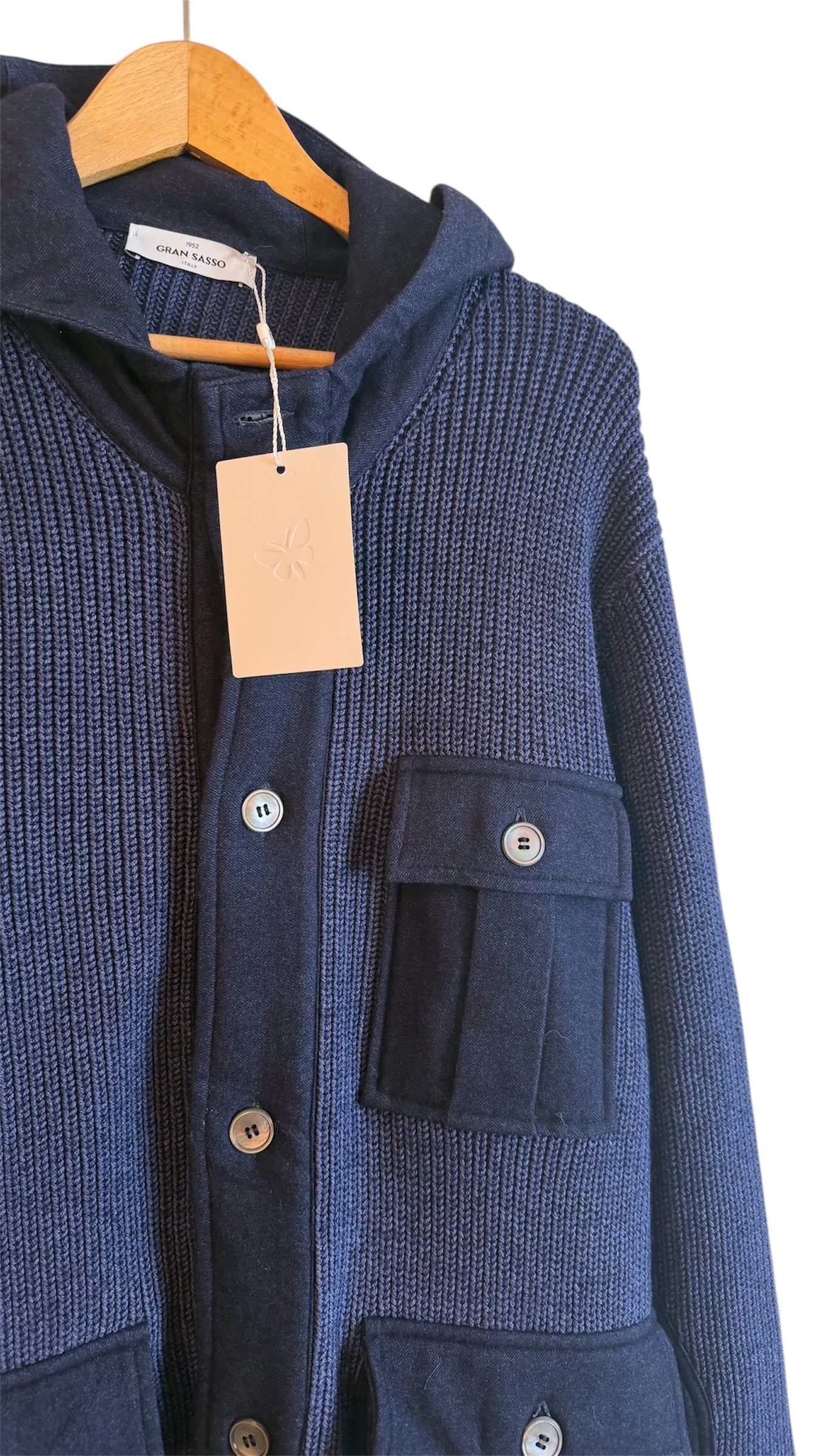 Gran Sasso Cardigan Navy