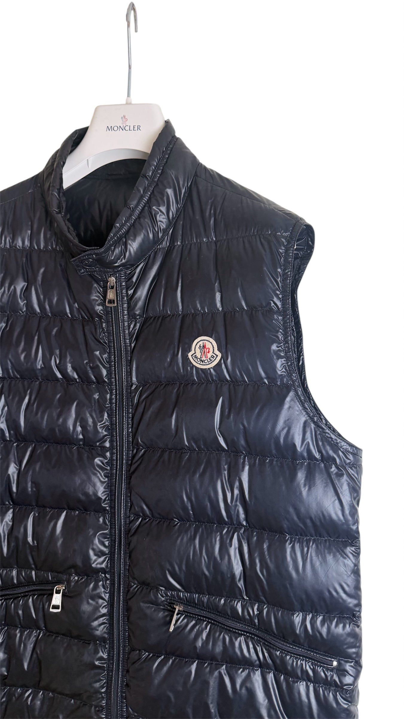 Moncler Gui Vest Navy Blue