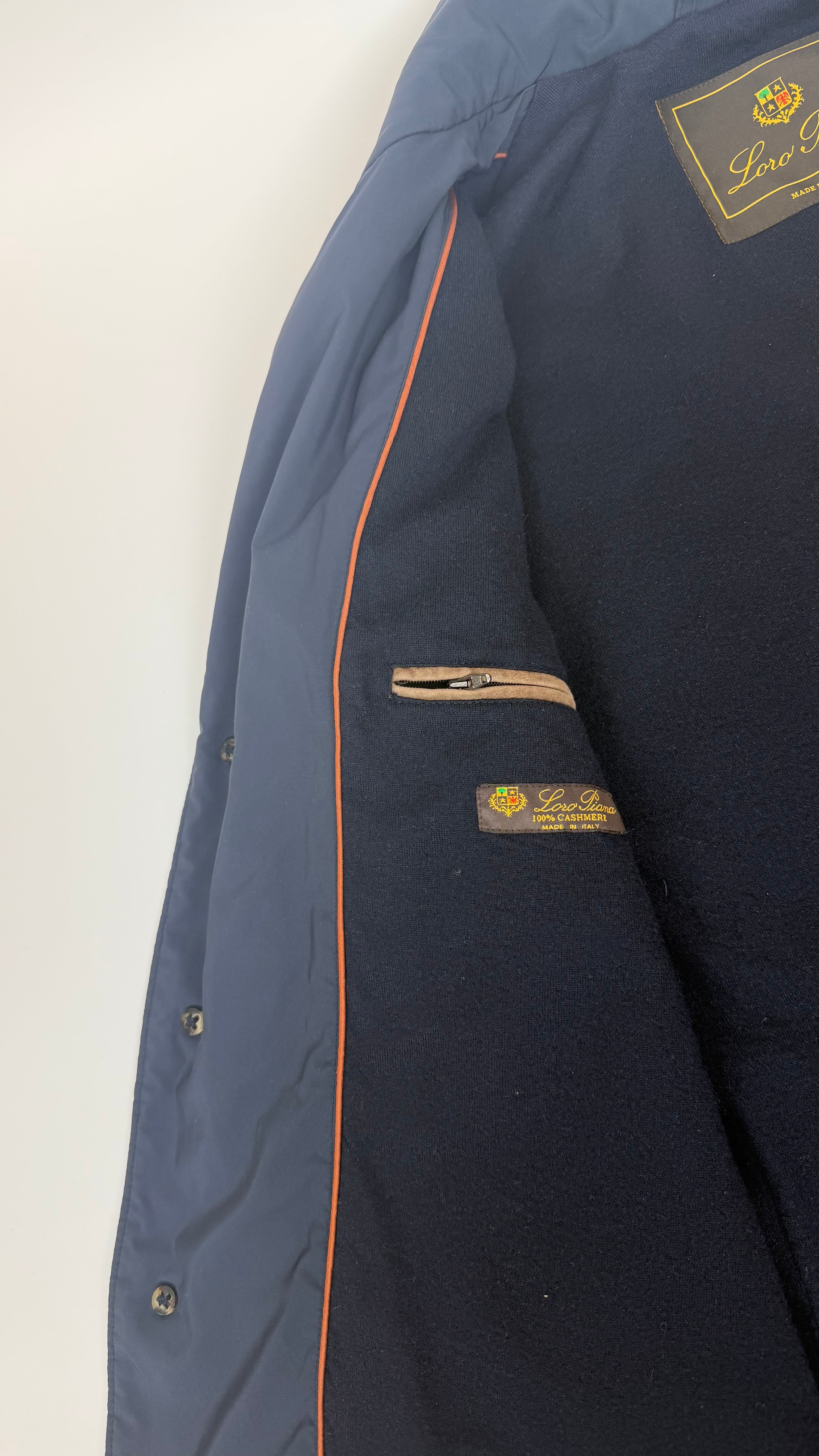 Loro Piana Cashmere Field Jacket Navy (M)