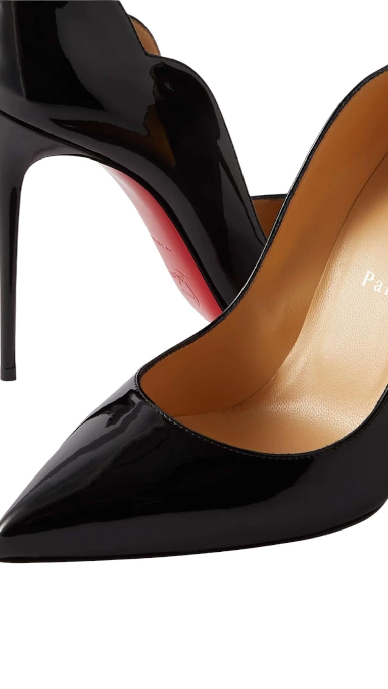 Christian Louboutin Hot Chick Leather Pumps Black