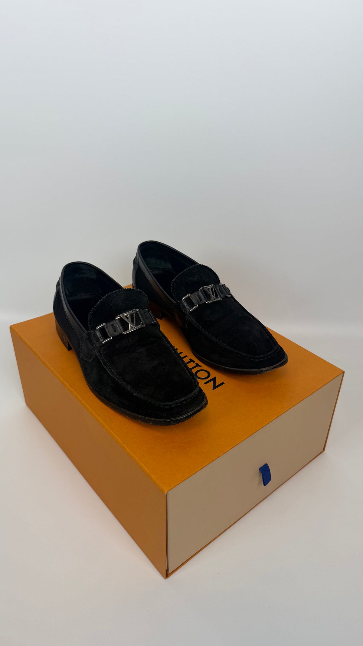 Louis Vuitton Dress Shoes Black Mocka / 42