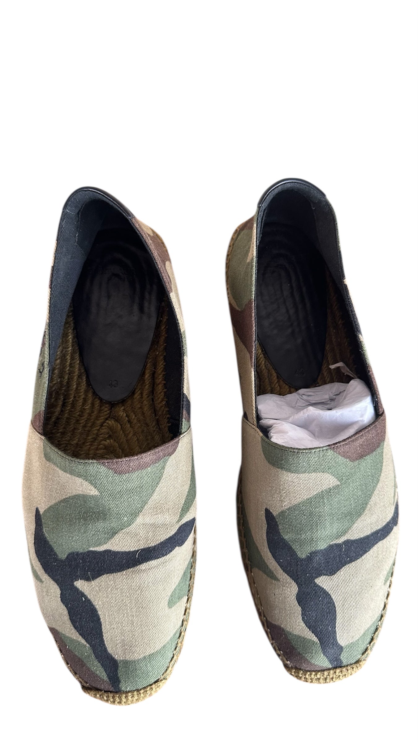 Saint Laurent Camo Espadrilles