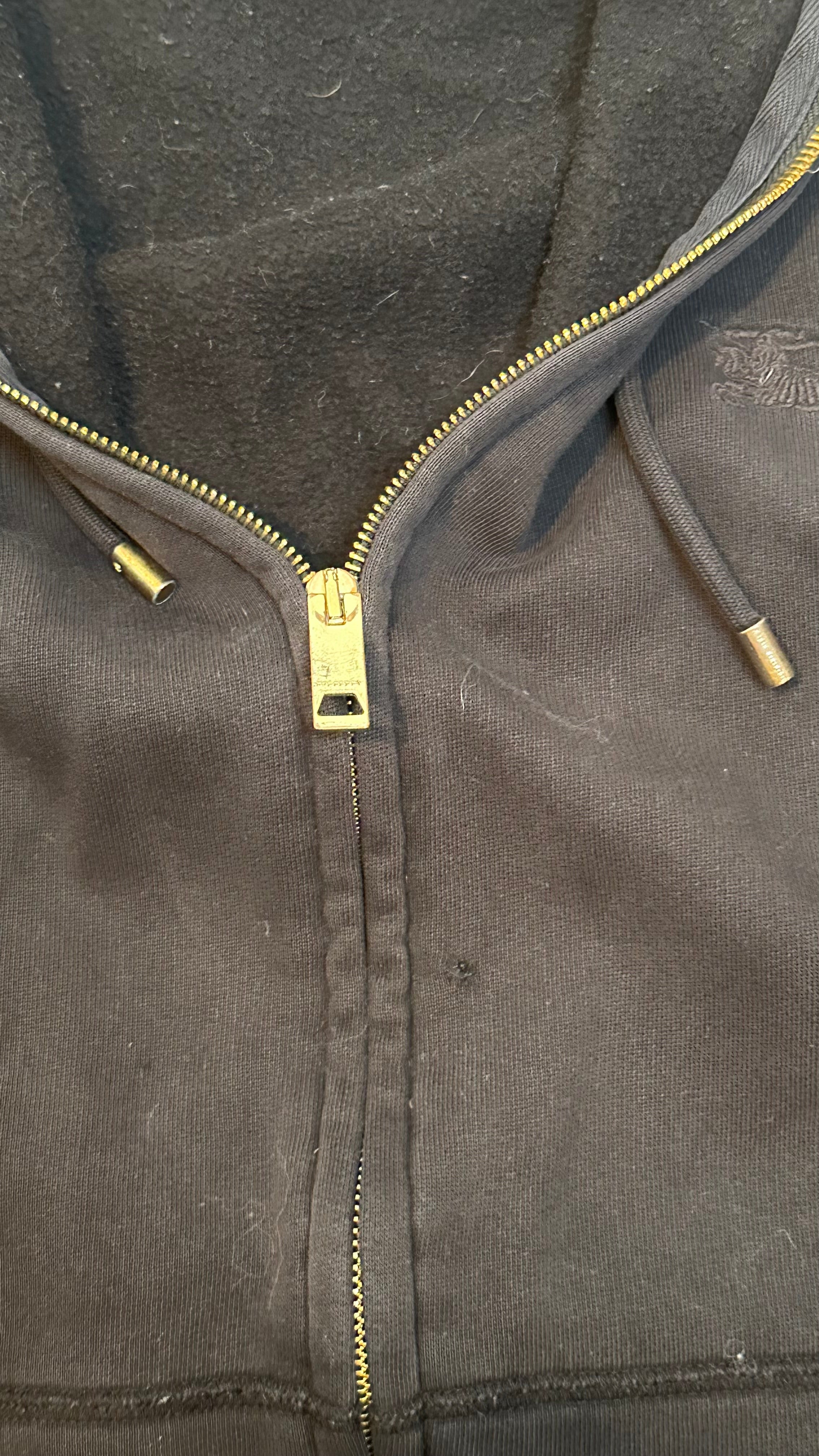 Burberry Zip Hoodie Black