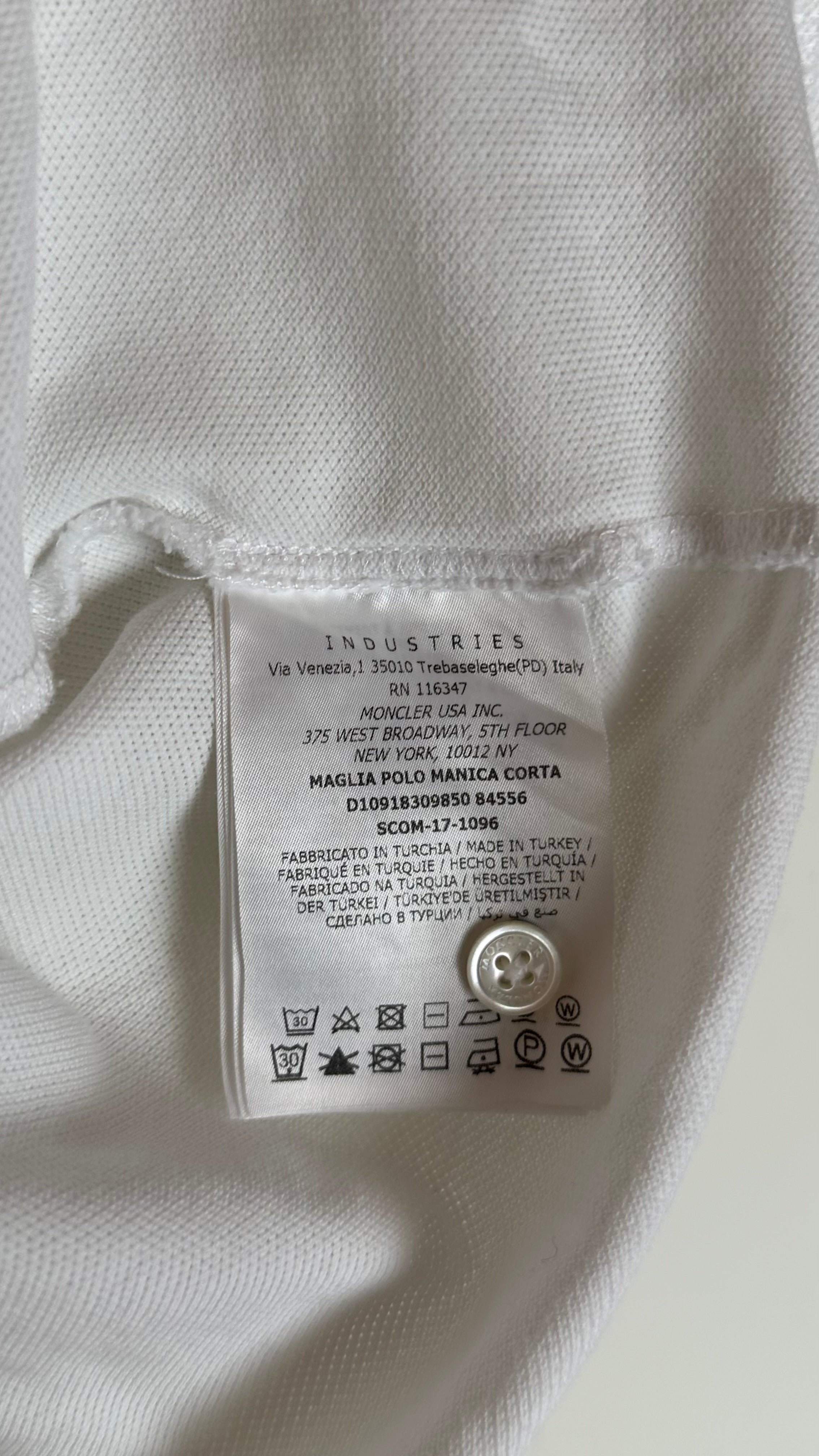 Moncler pike White & blue