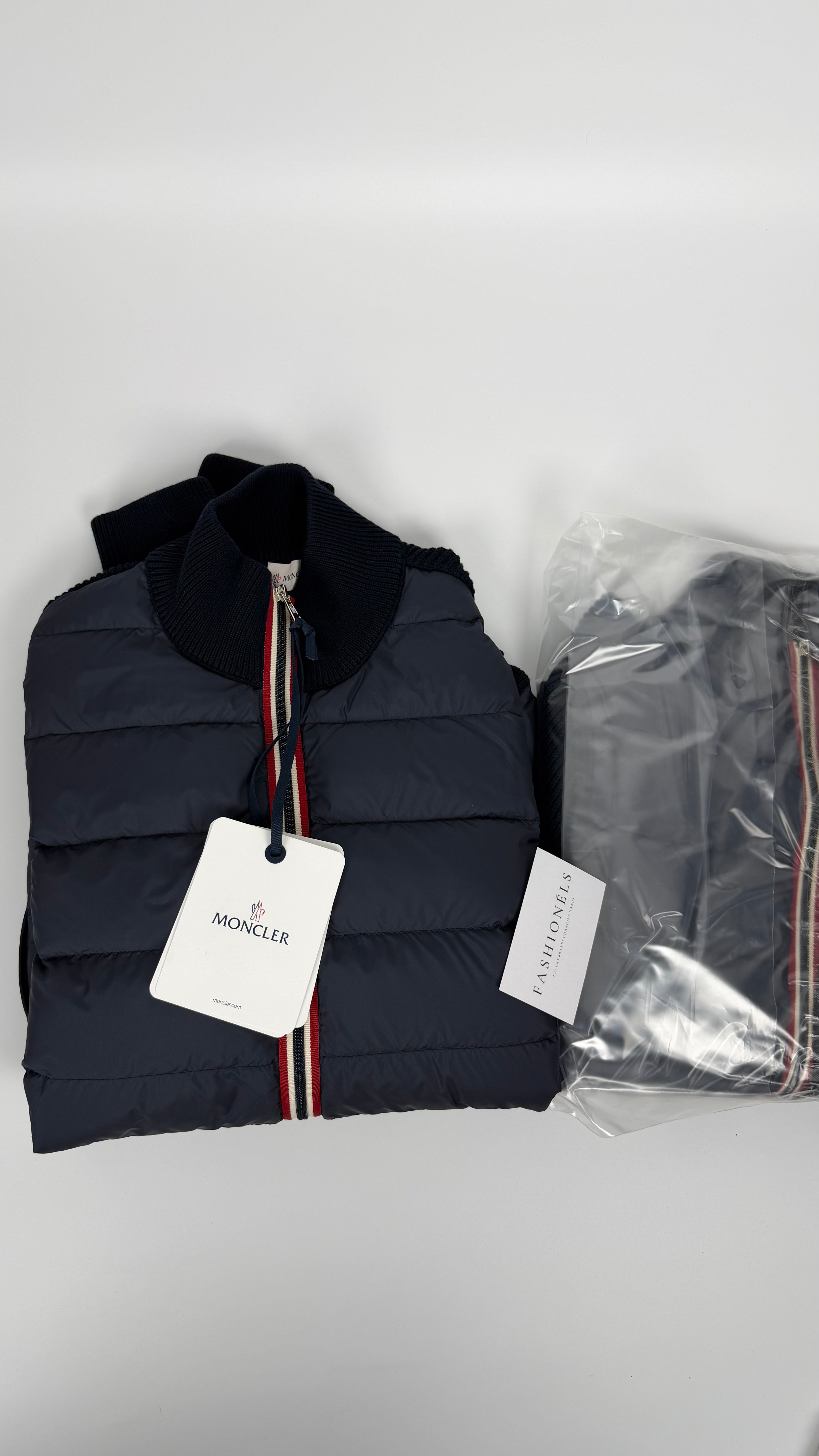 Moncler Tricot Cardigan Navy Blue (M,L)