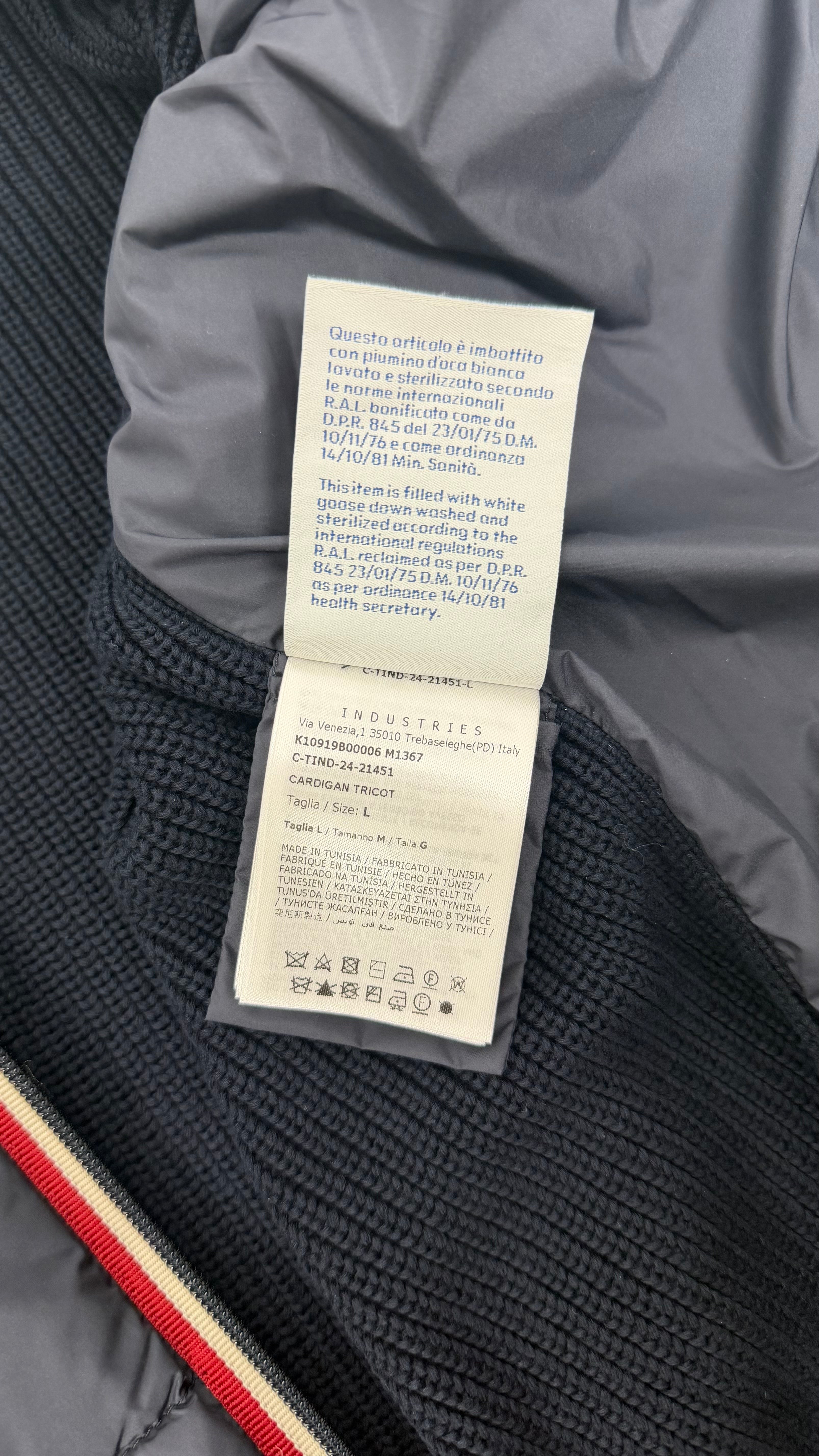 Moncler Tricot Cardigan Navy Blue (M,L)