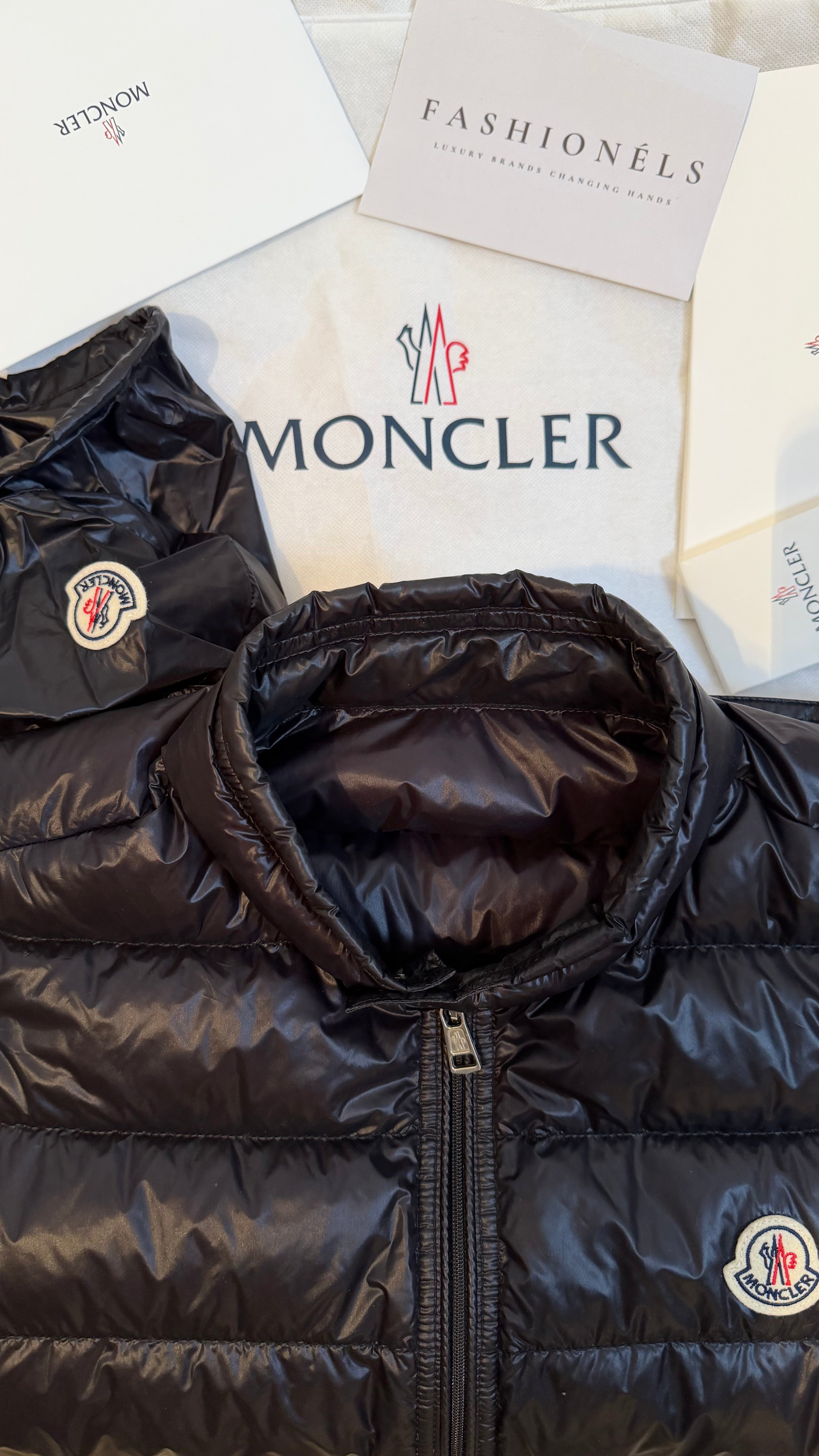 Moncler Gui Vest Navy Blue