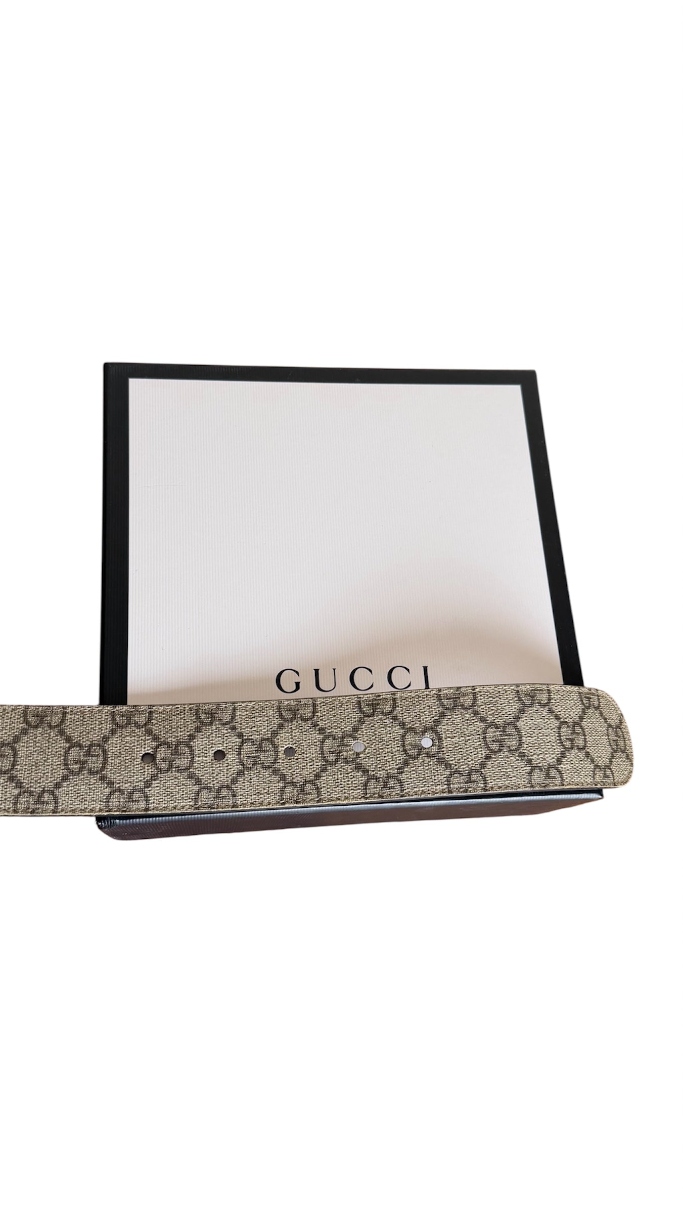 Gucci Monogram Buckle Belt