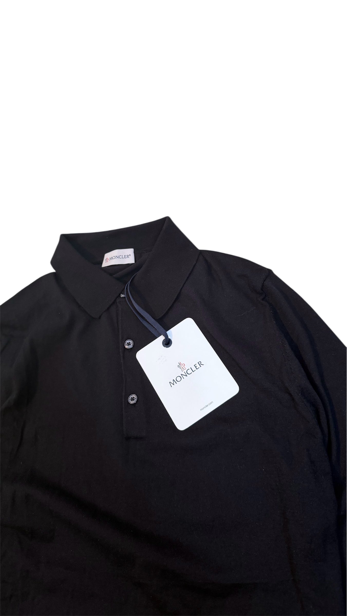Moncler Polo Longsleve Black
