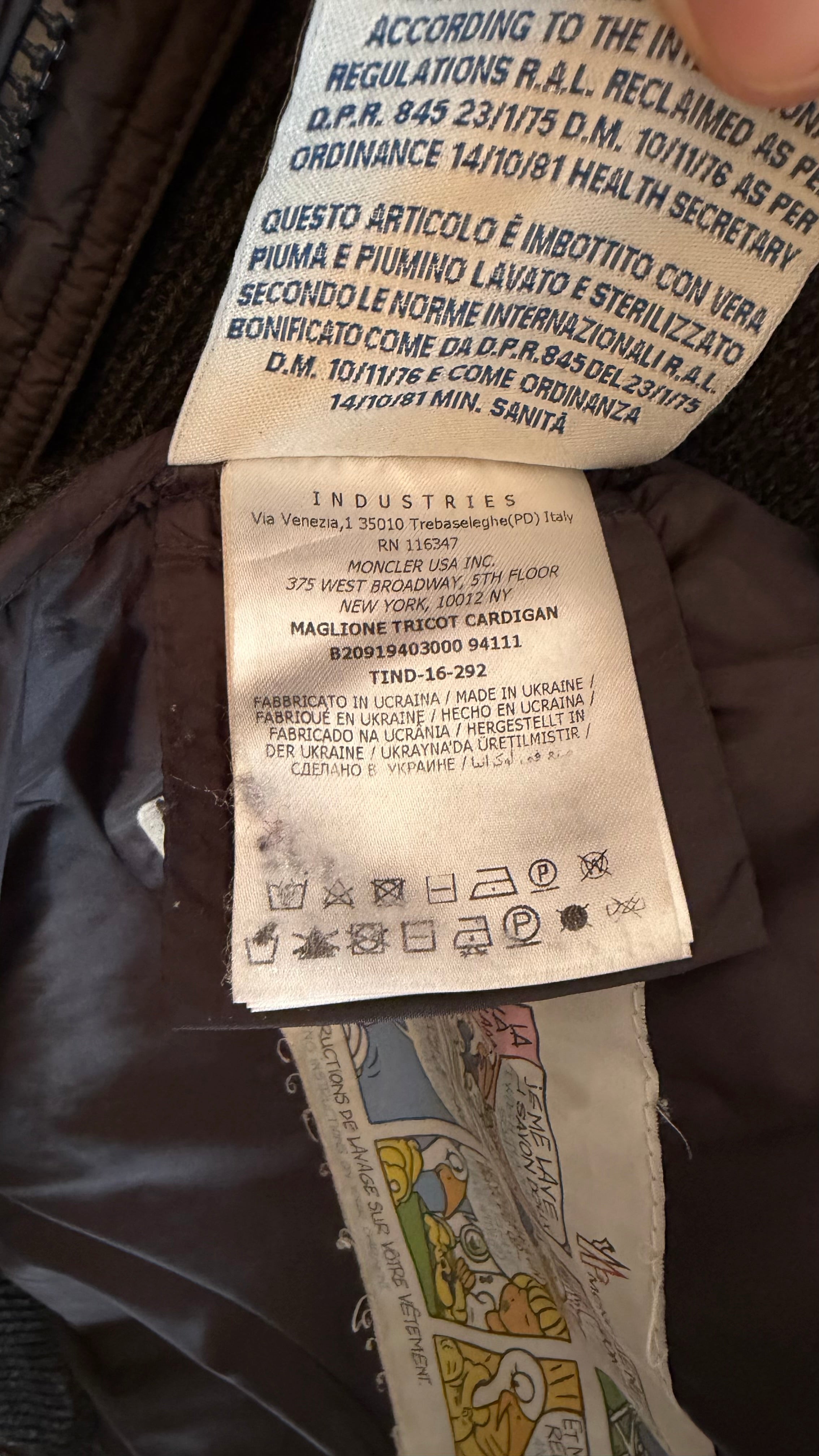 Moncler Tricot Cardigan Grey