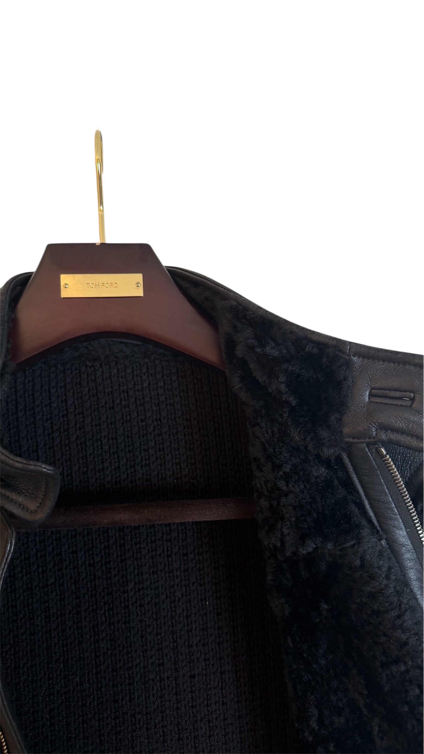 Tomford Learher Cardigan