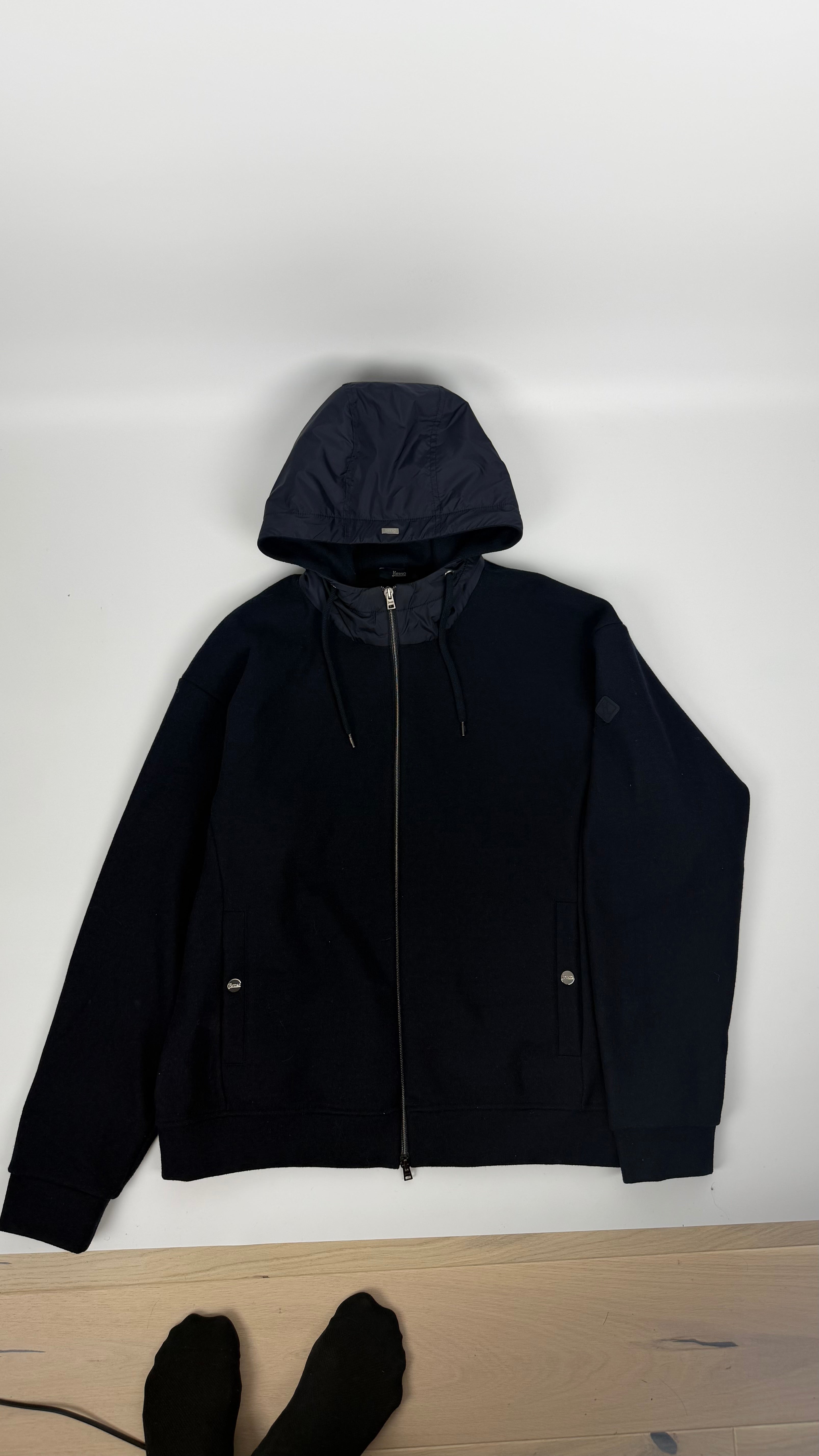 Herno Wool Cardigan Navy (L)