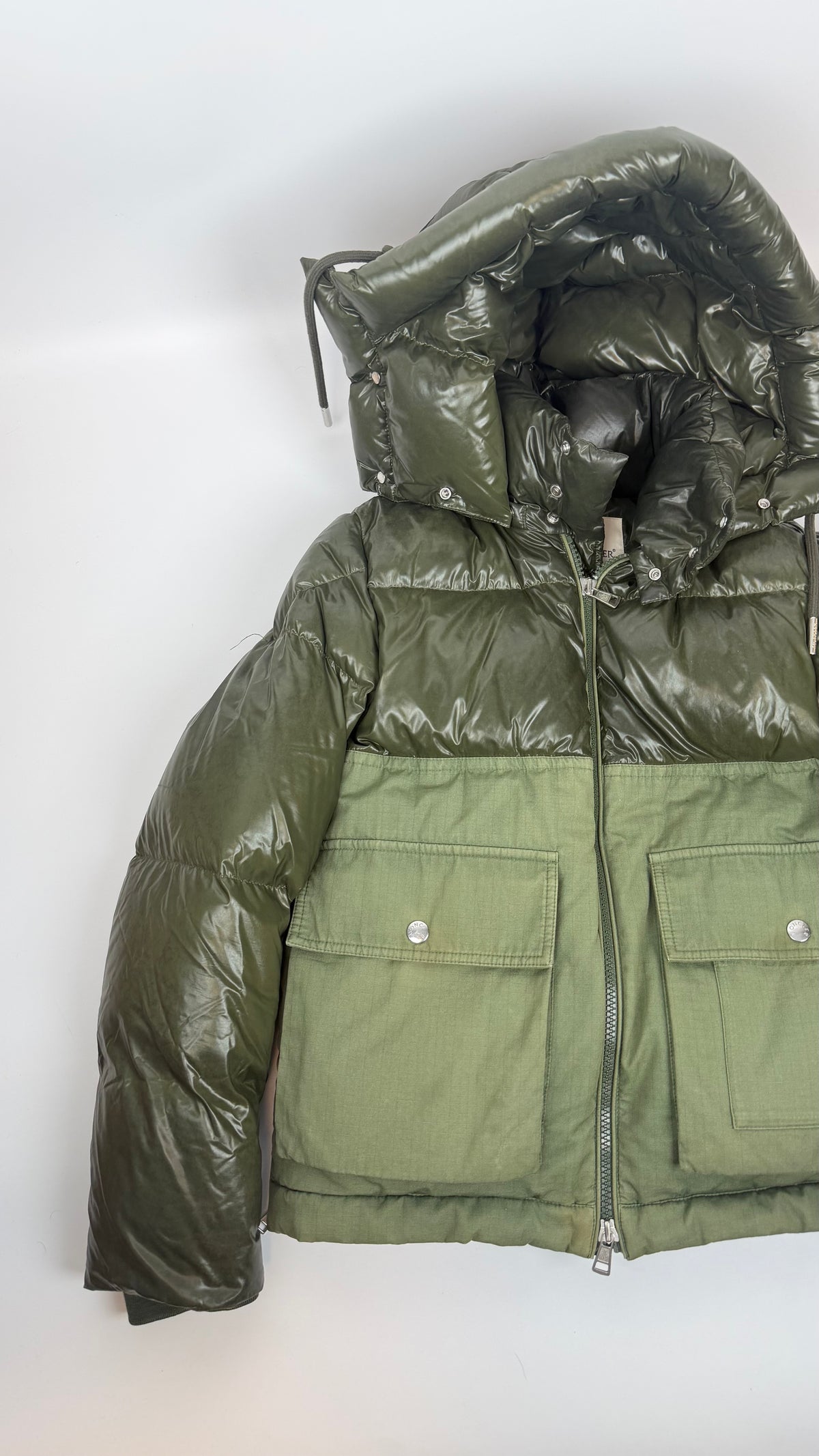 Moncler Hooded Jacket Khaki Green / 2