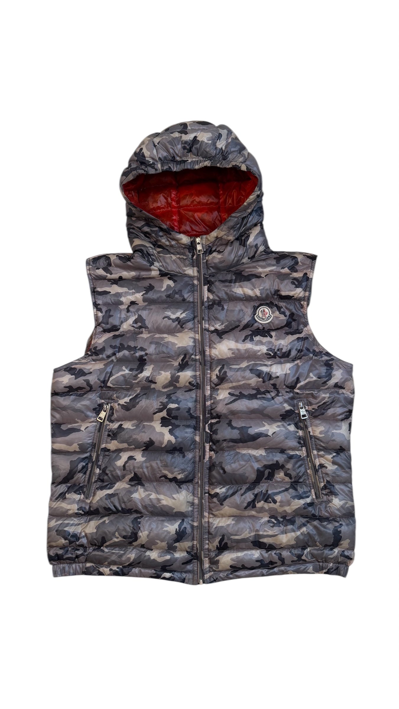 Moncler Hooded Vest Camo