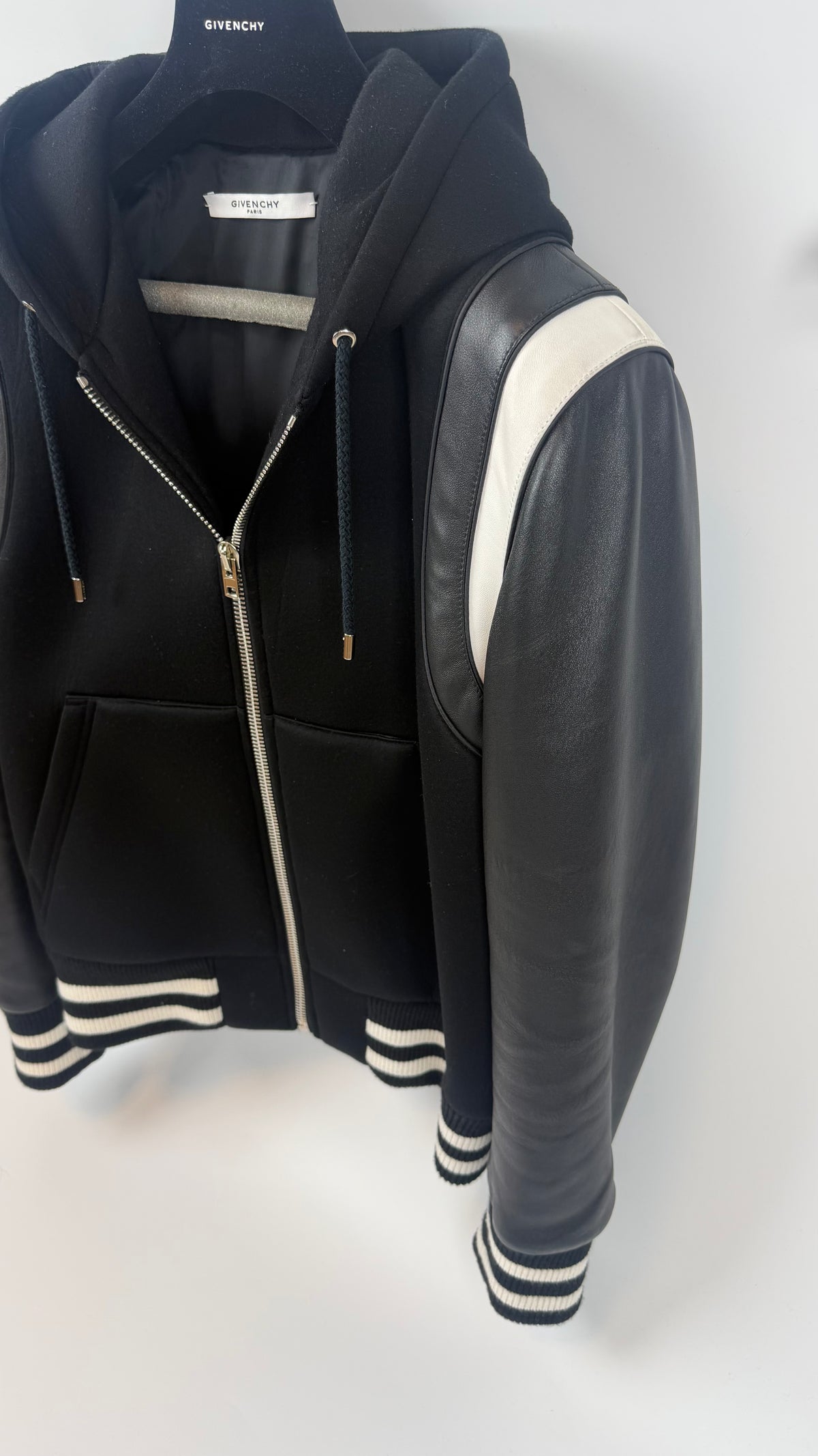 Givenchy Paris Leather Jacket Black / 52