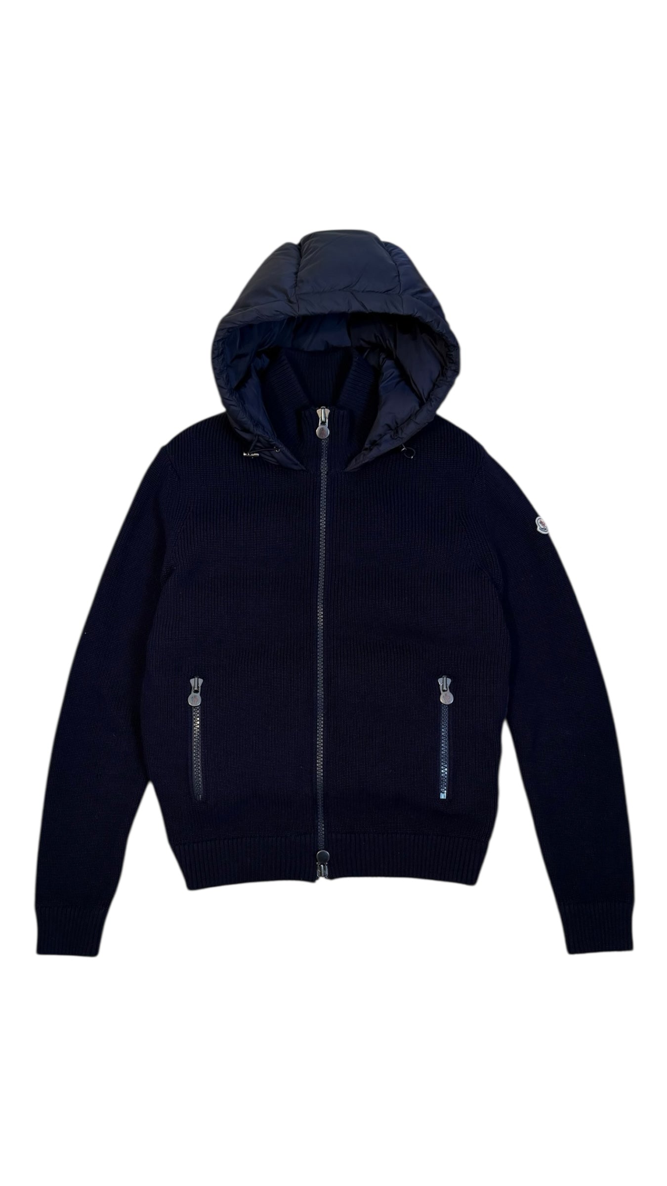 Moncler Padded Cardigan Navy