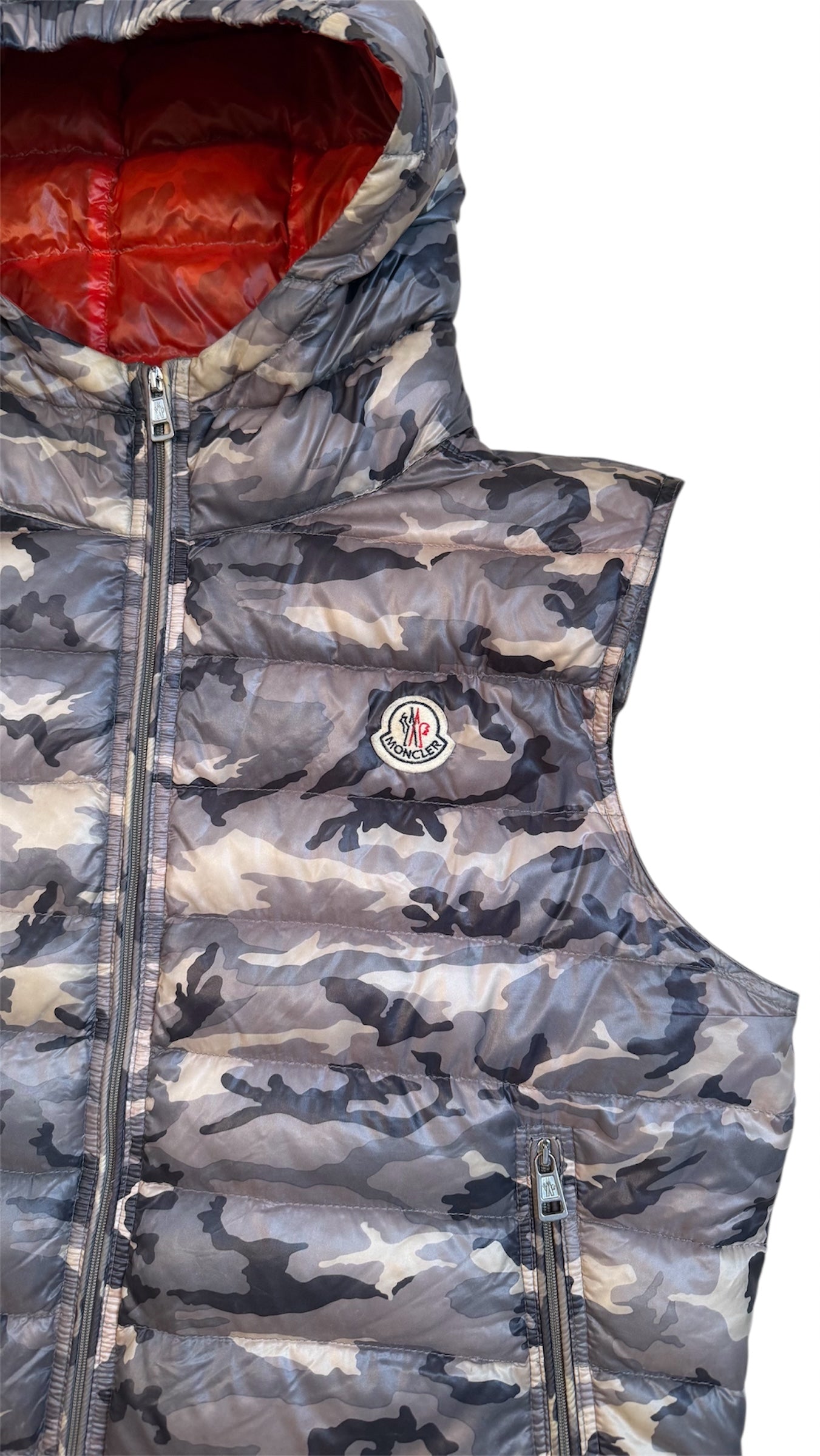 Moncler Hooded Vest Camo