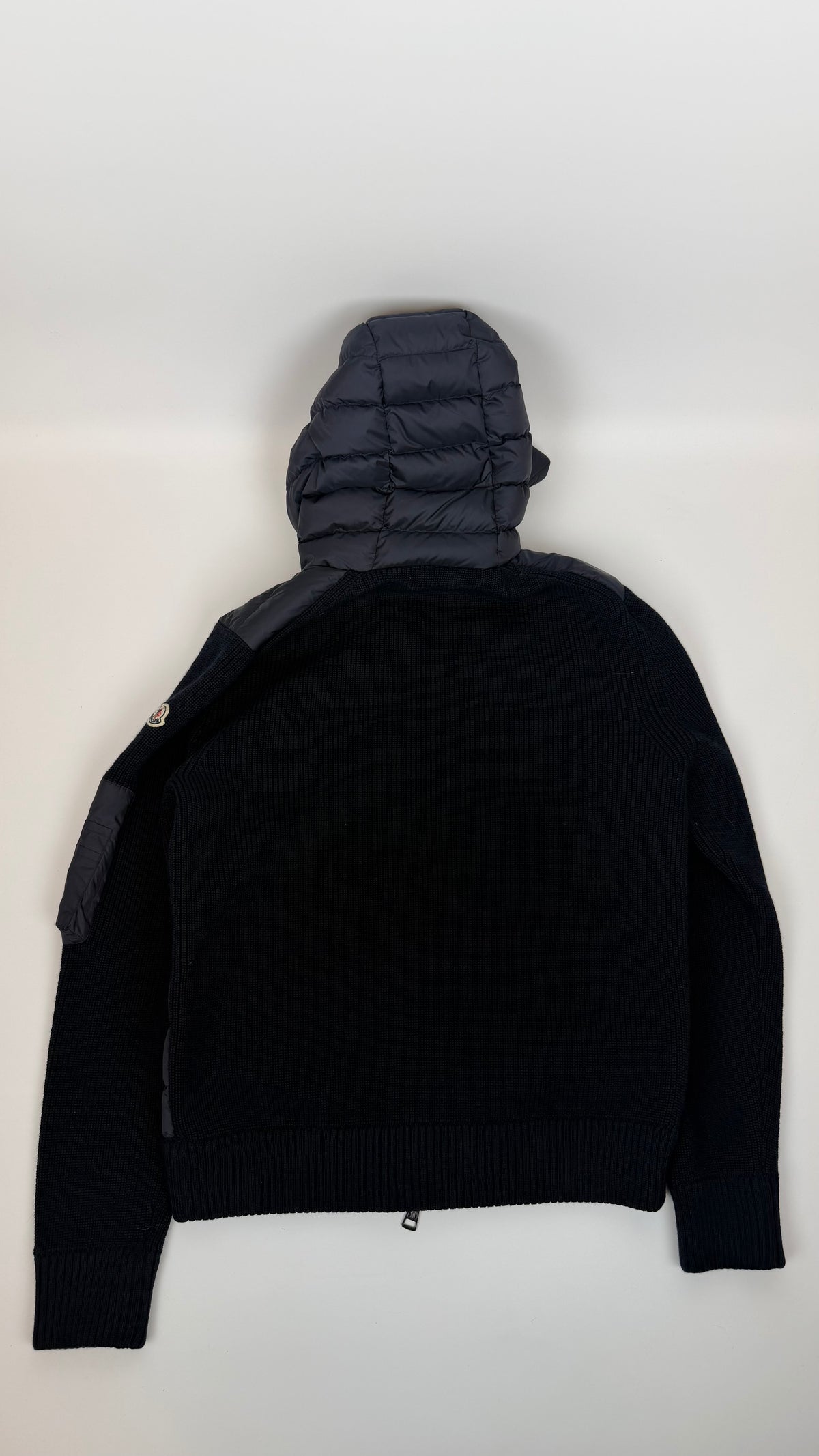 Moncler Tricot Hooded Cardigan Navy Blue / S
