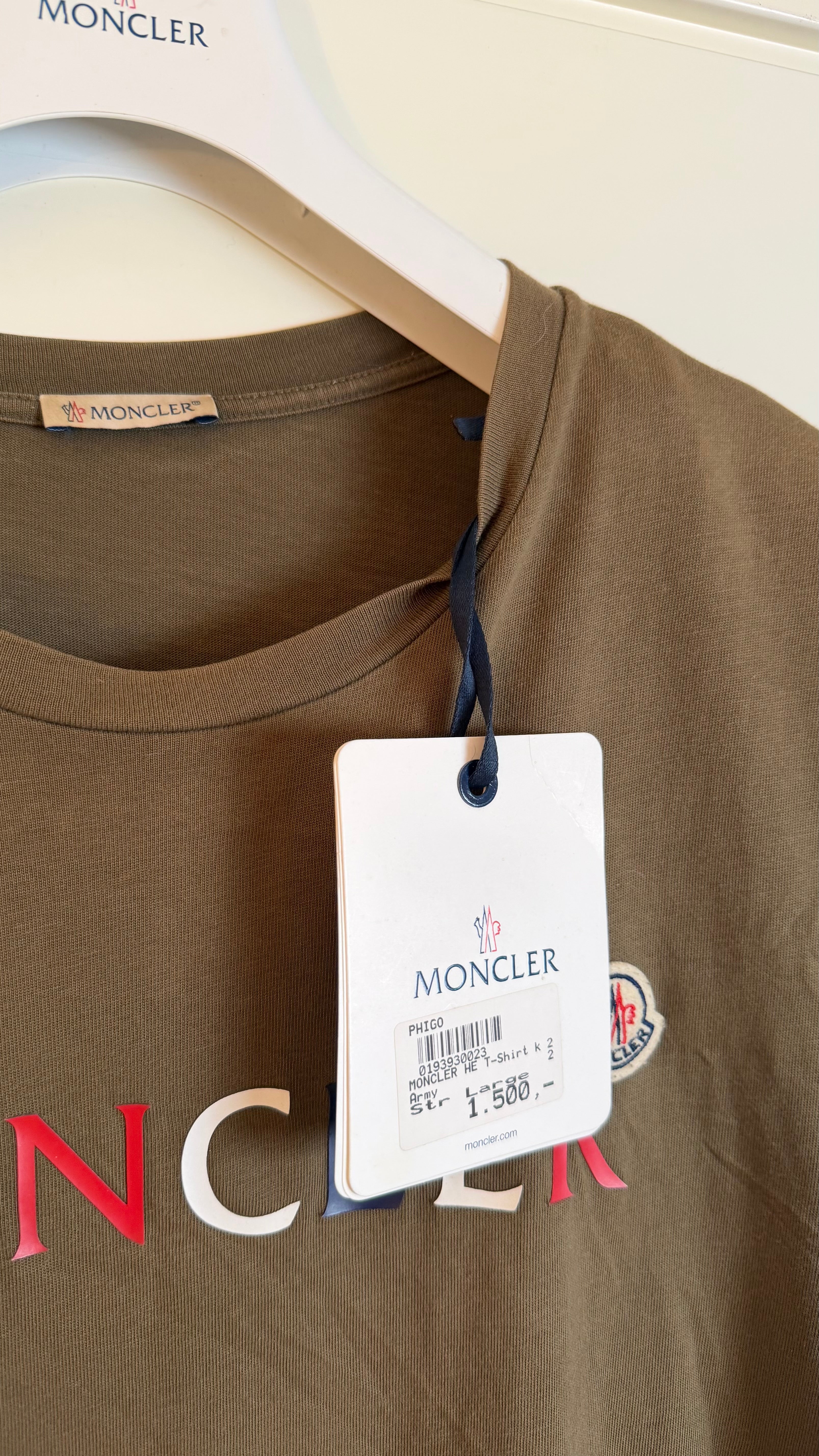 Moncler T-Shirt Khaki Green