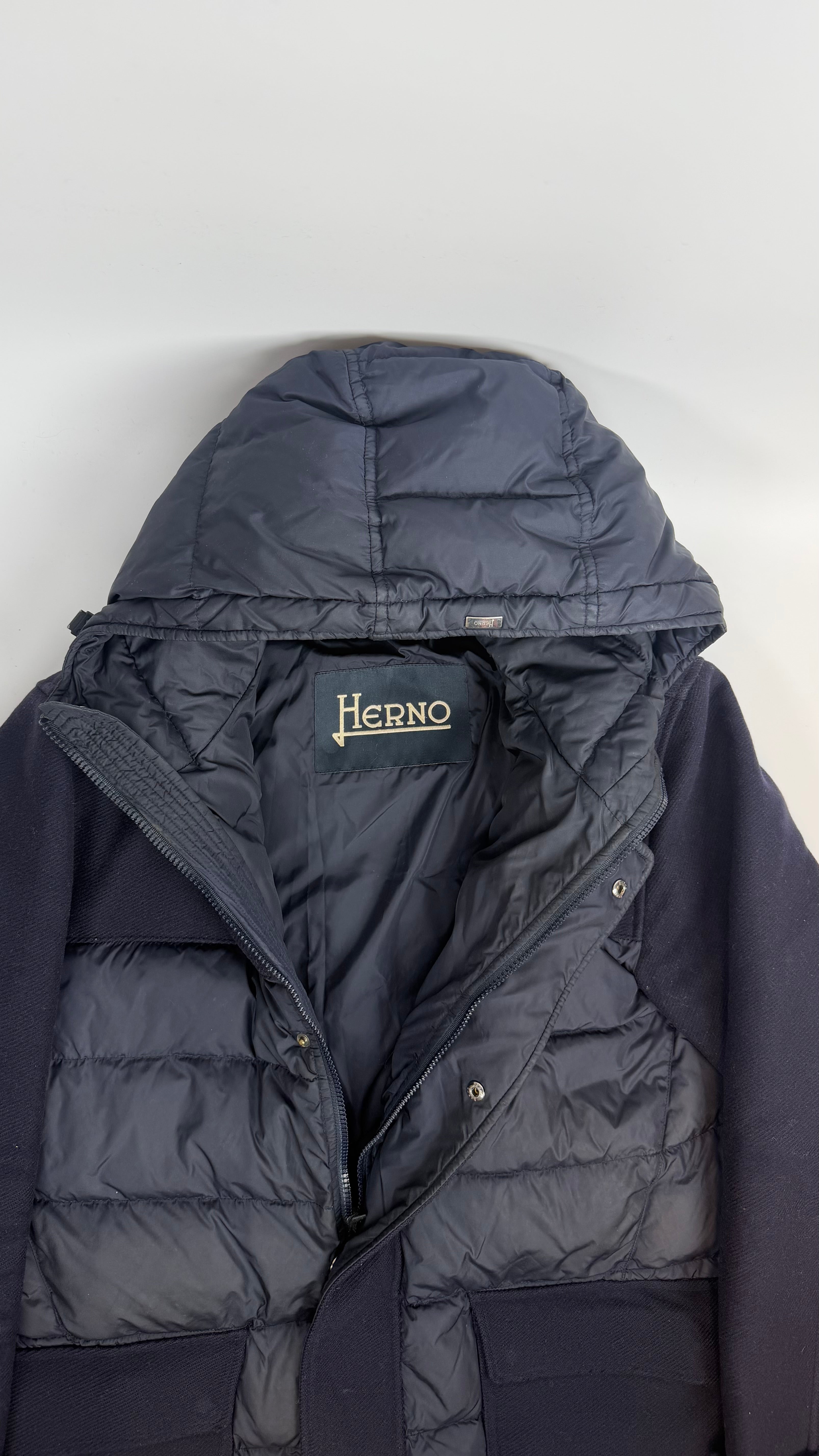 Herno Vinter Jacket Navy Blue (50)