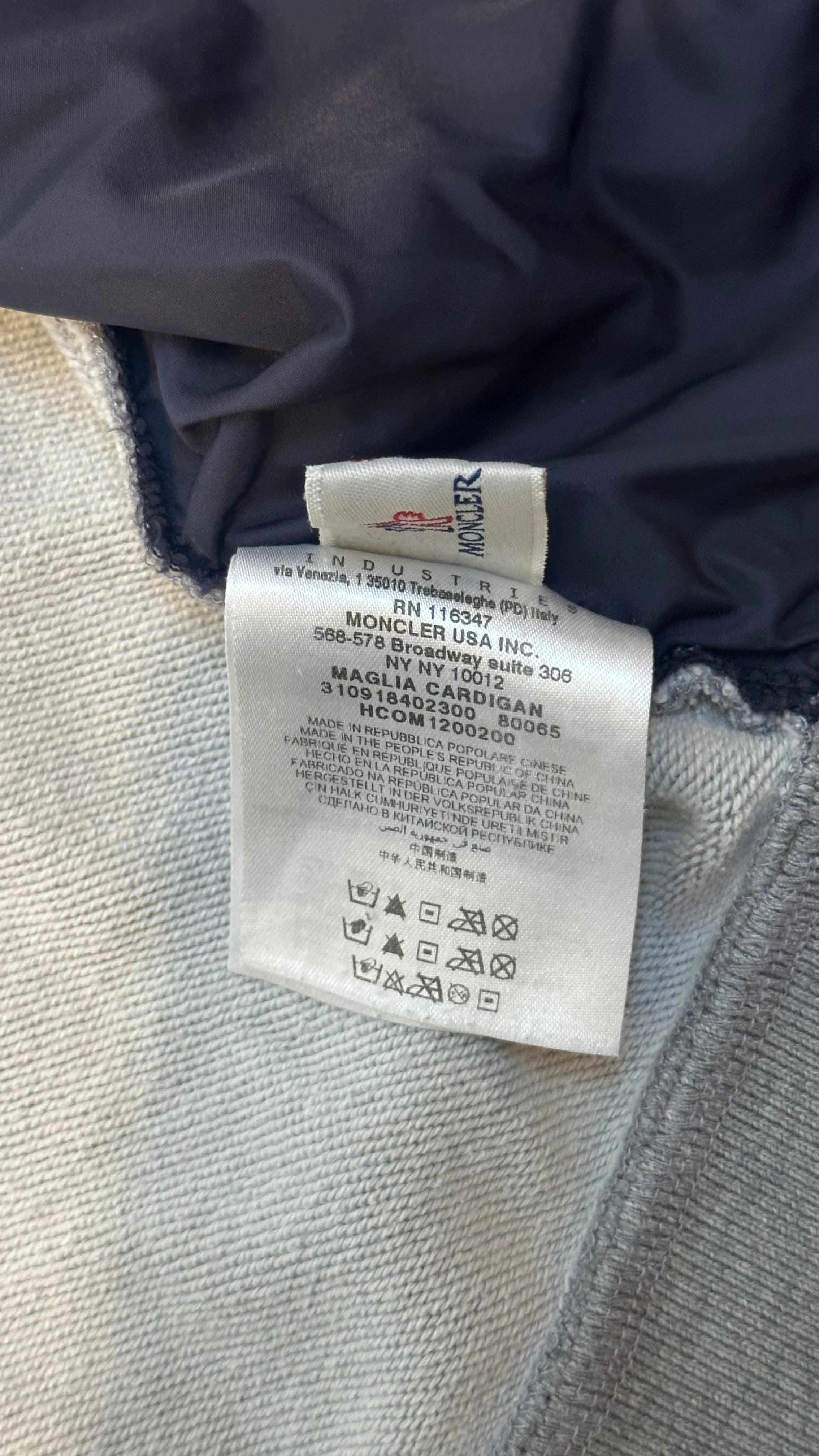 Moncler Maglia Cardigan Grey