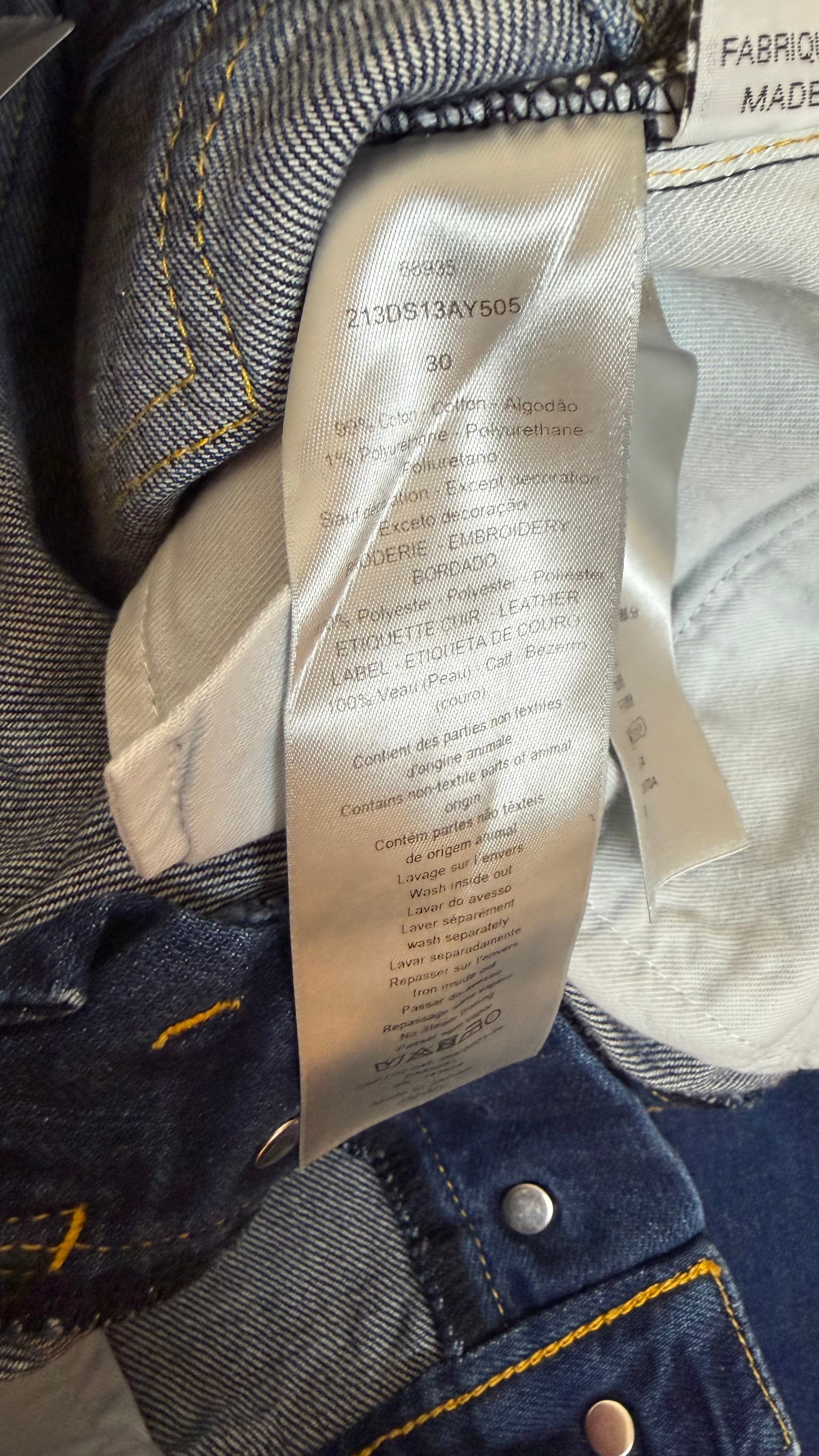 Dior Denim Jeans (W30)