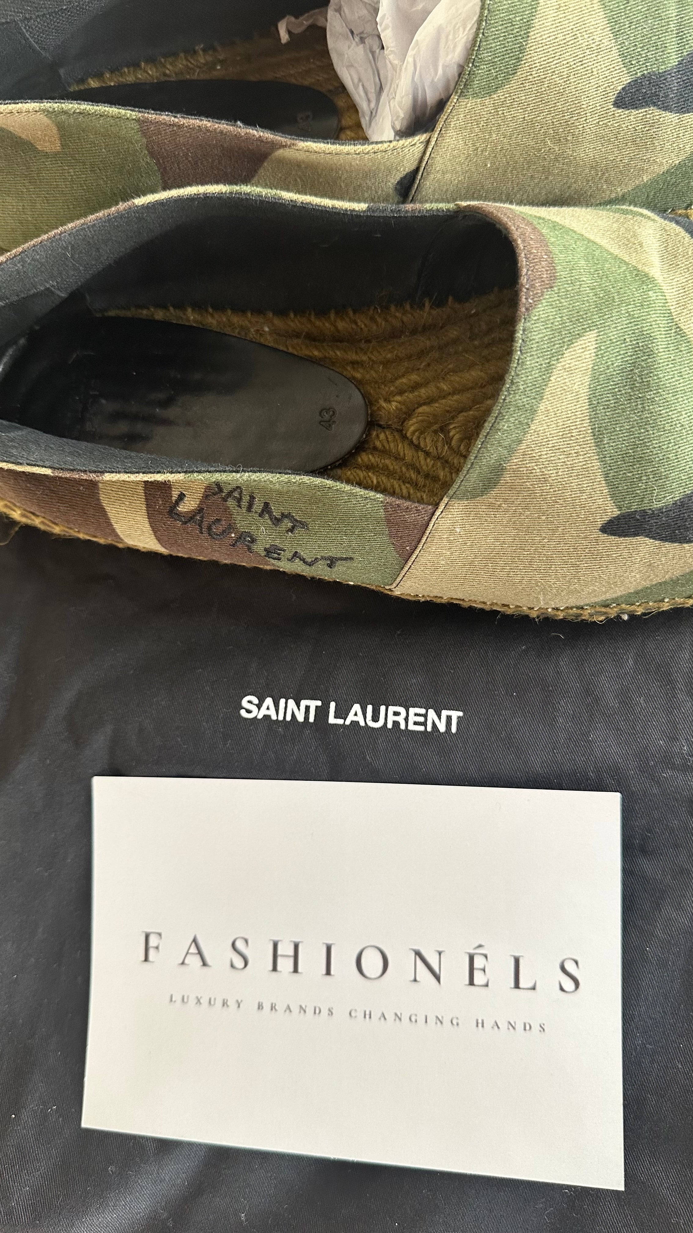 Saint Laurent Camo Espadrilles