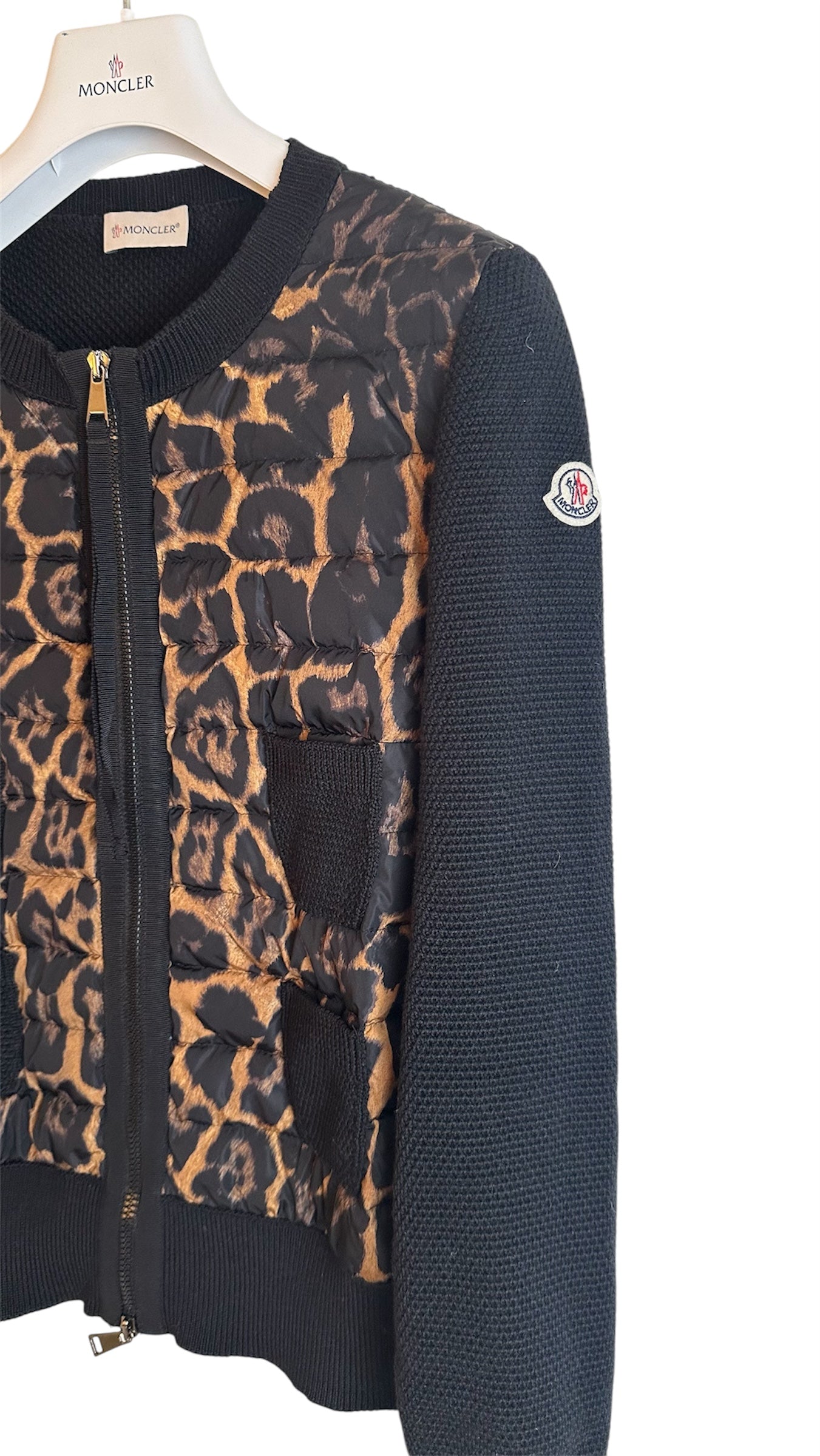 Moncler Tricot Cardigan Leopard
