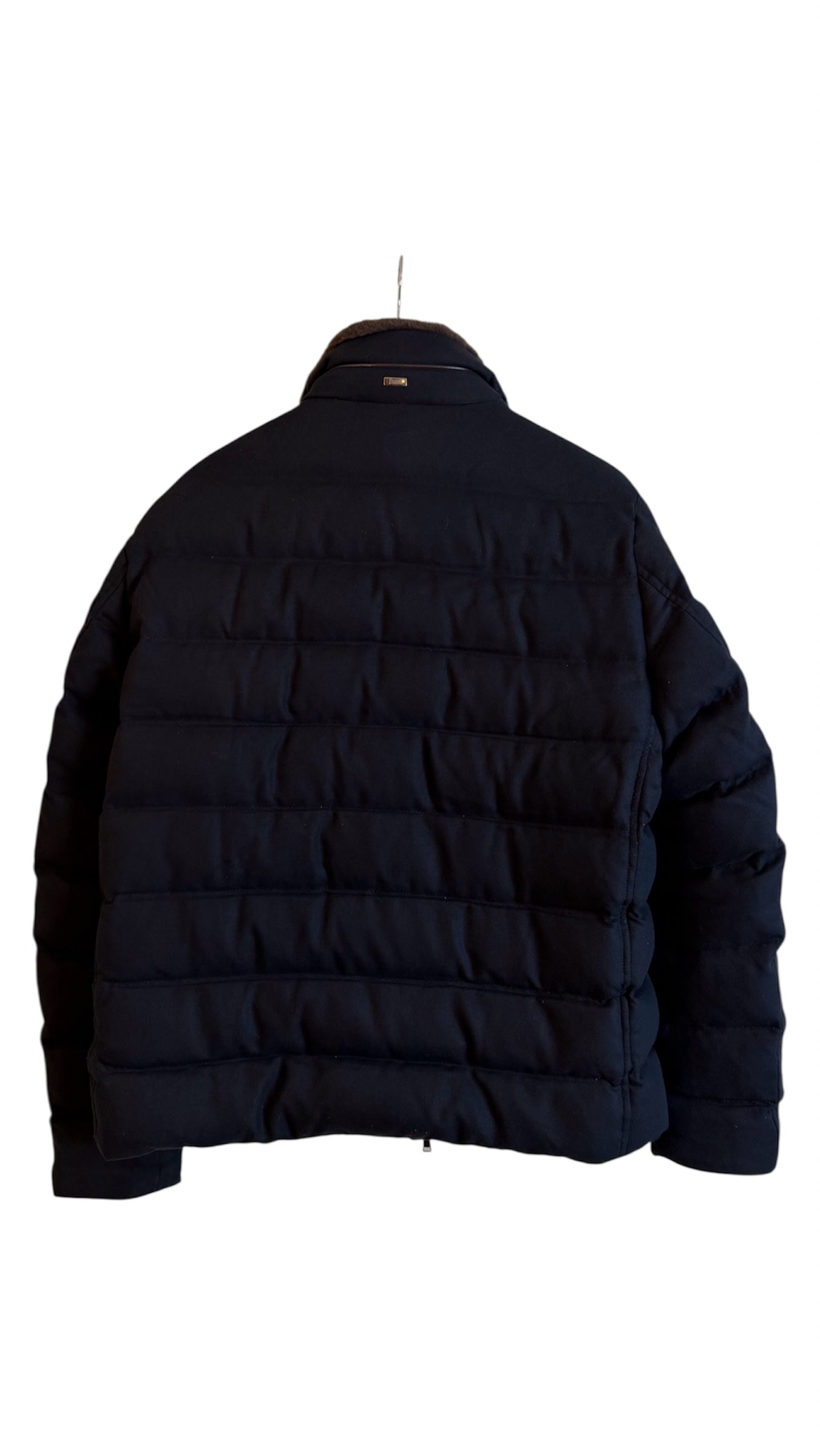 Herno Fur Jacket Navy