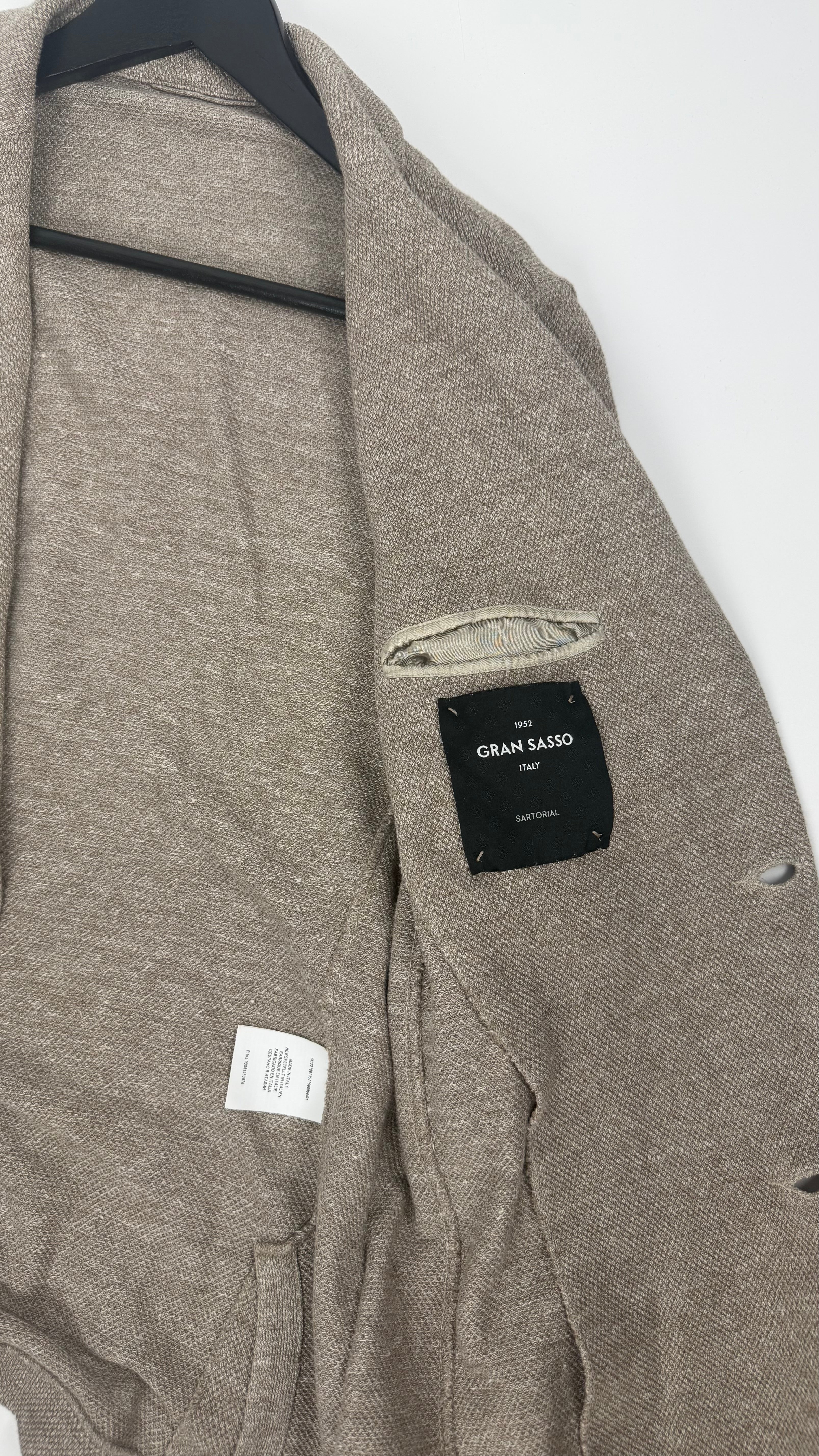 Gran Sasso Blazer Knitted Sand (48)