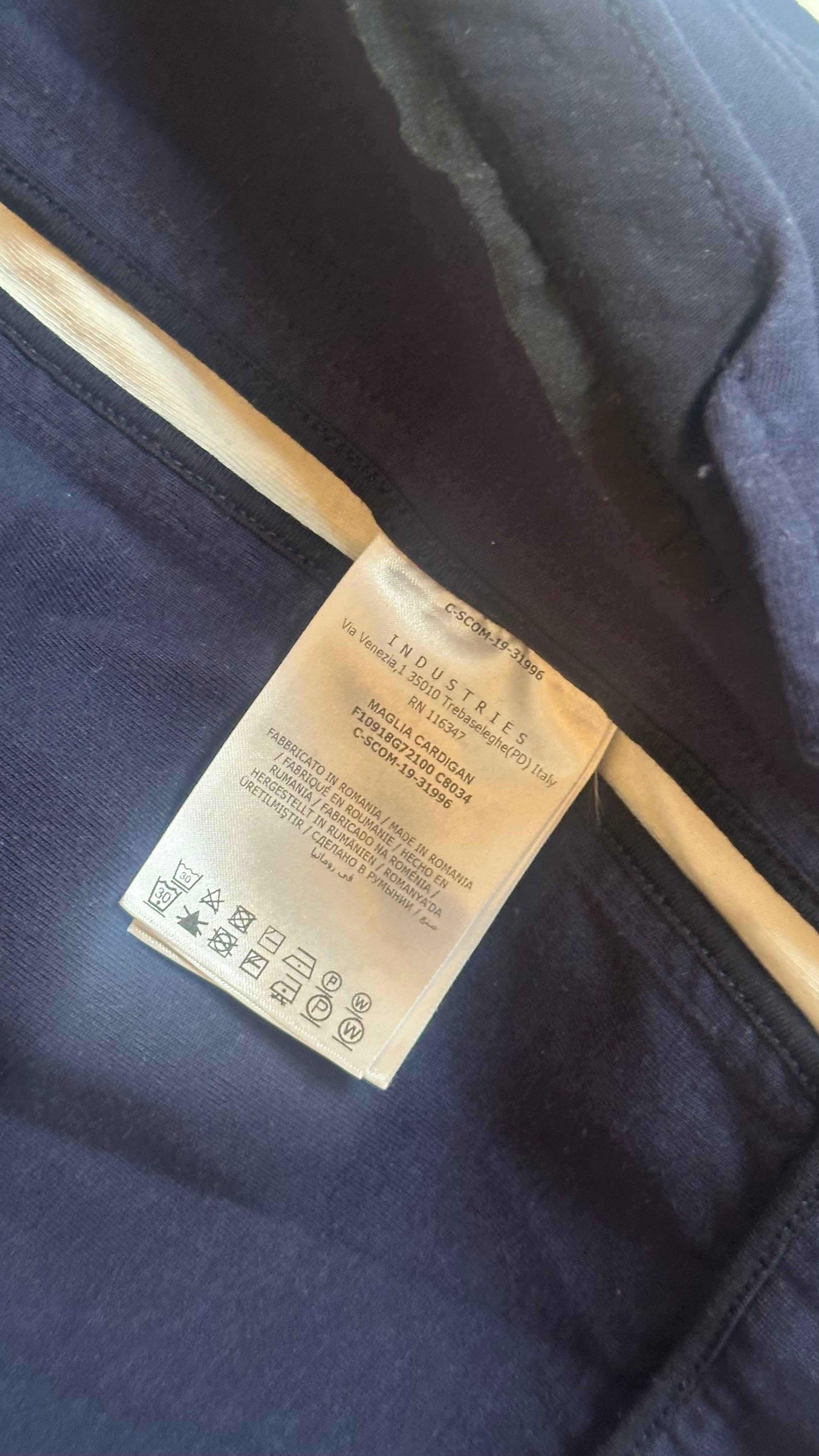 Moncler Zip Hoodie Navy