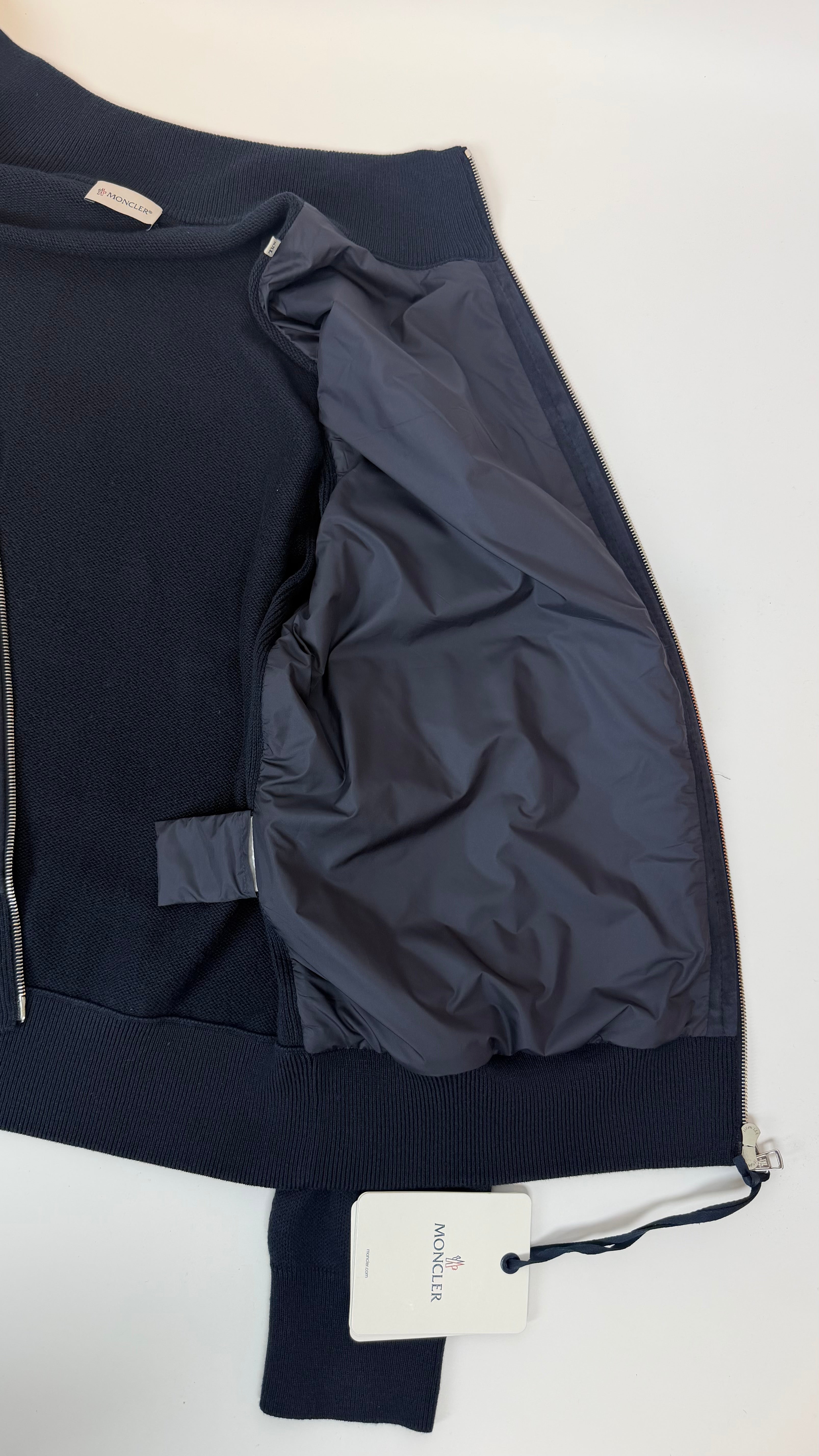 Moncler Suede Cardigan Black Label (XXL)