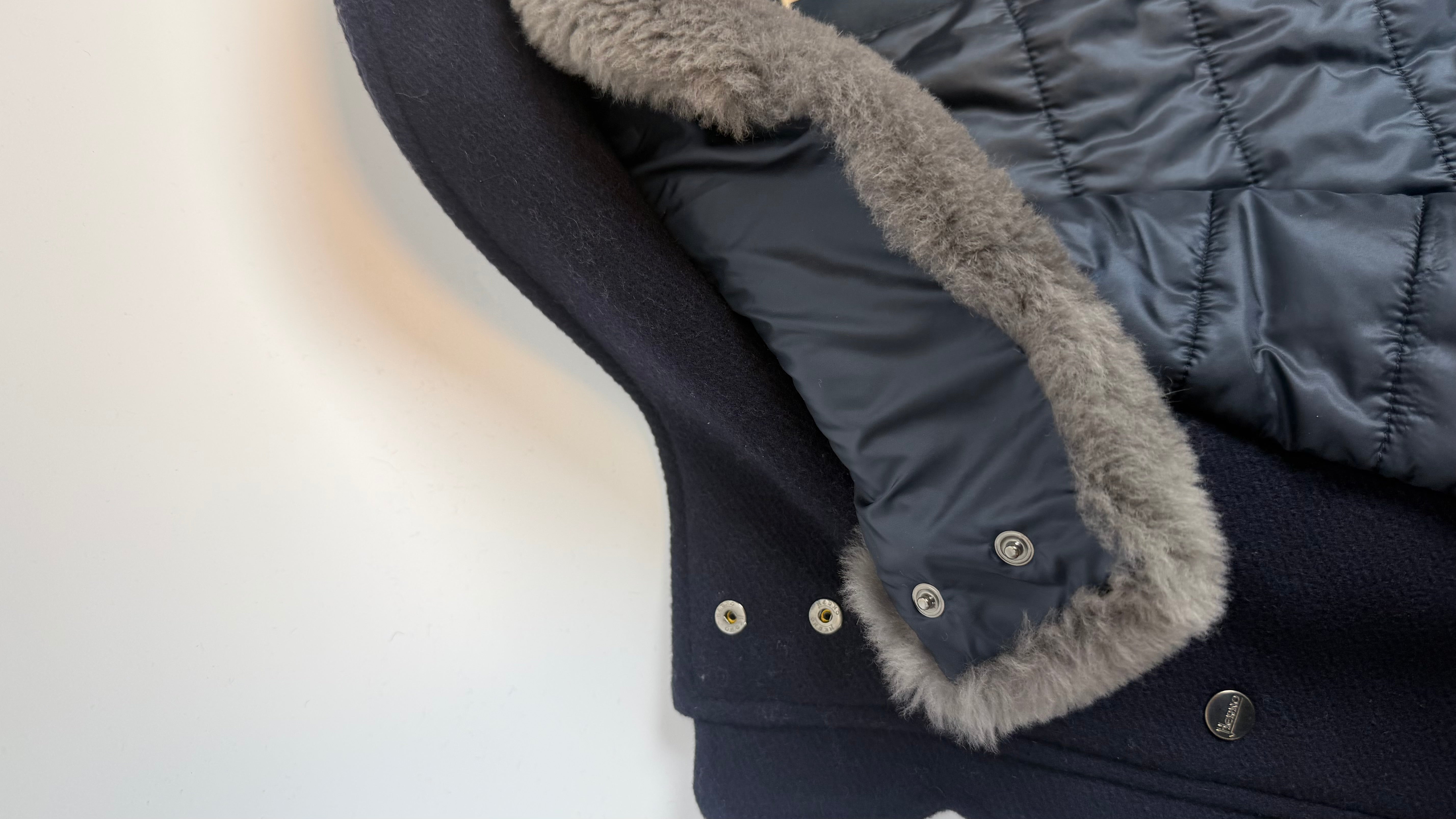 Herno Fur Coat Navy / 48