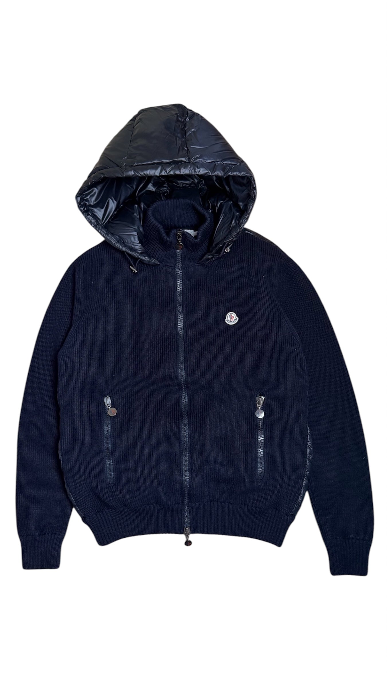 Moncler Padded Cardigan Navy