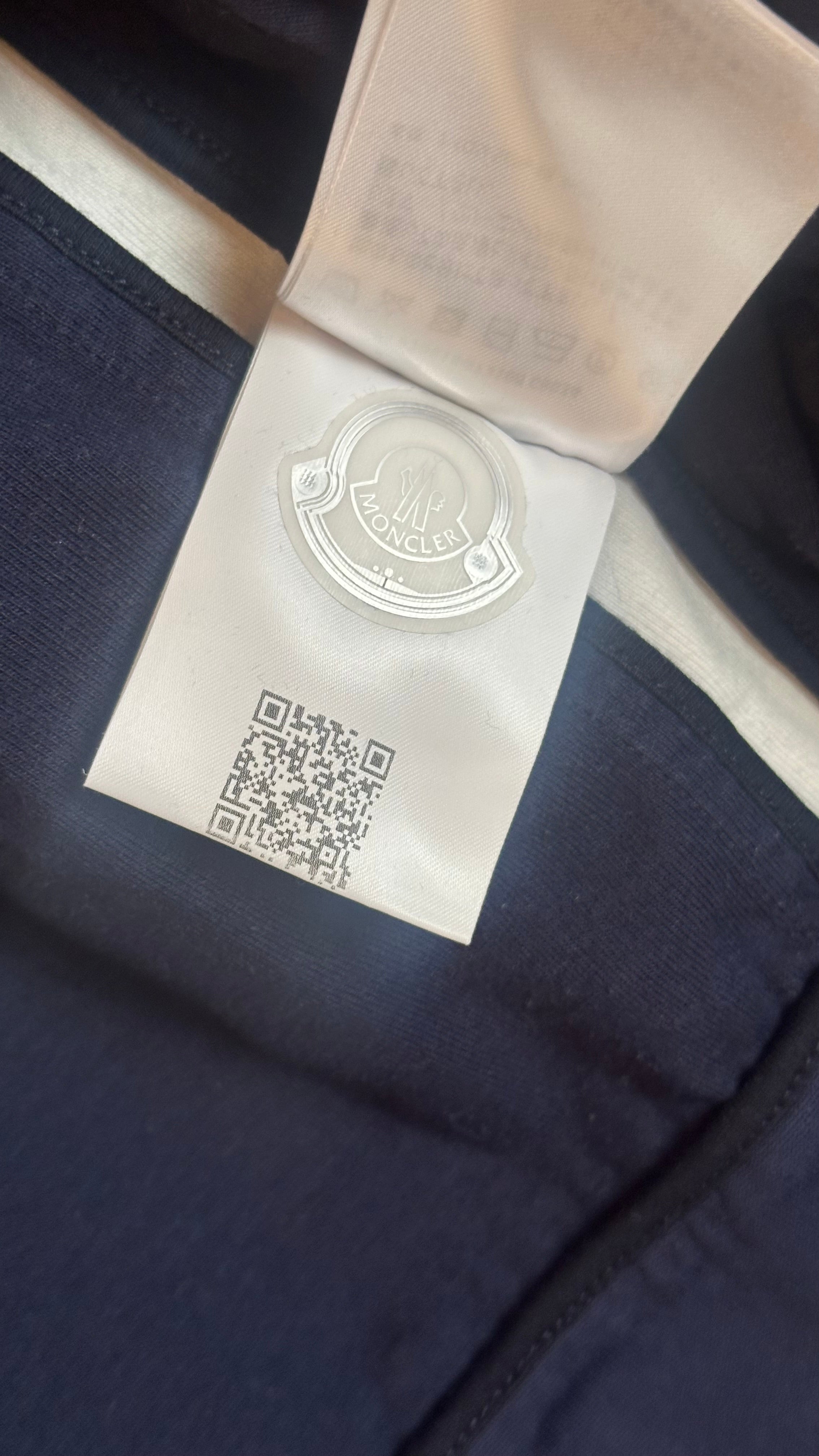 Moncler Zip Hoodie Navy