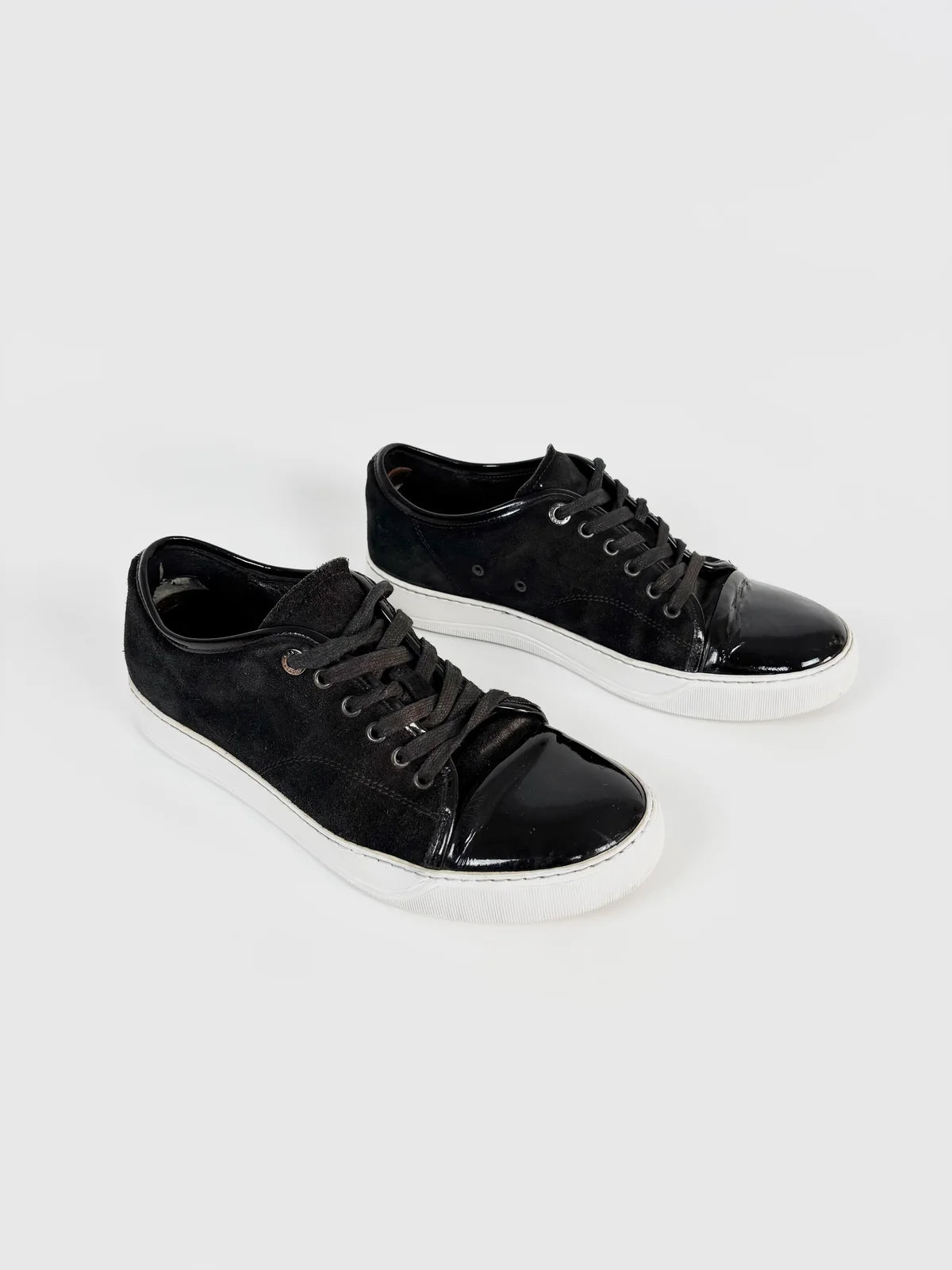 Lanvin Cap Toe Sneakers Black / 41