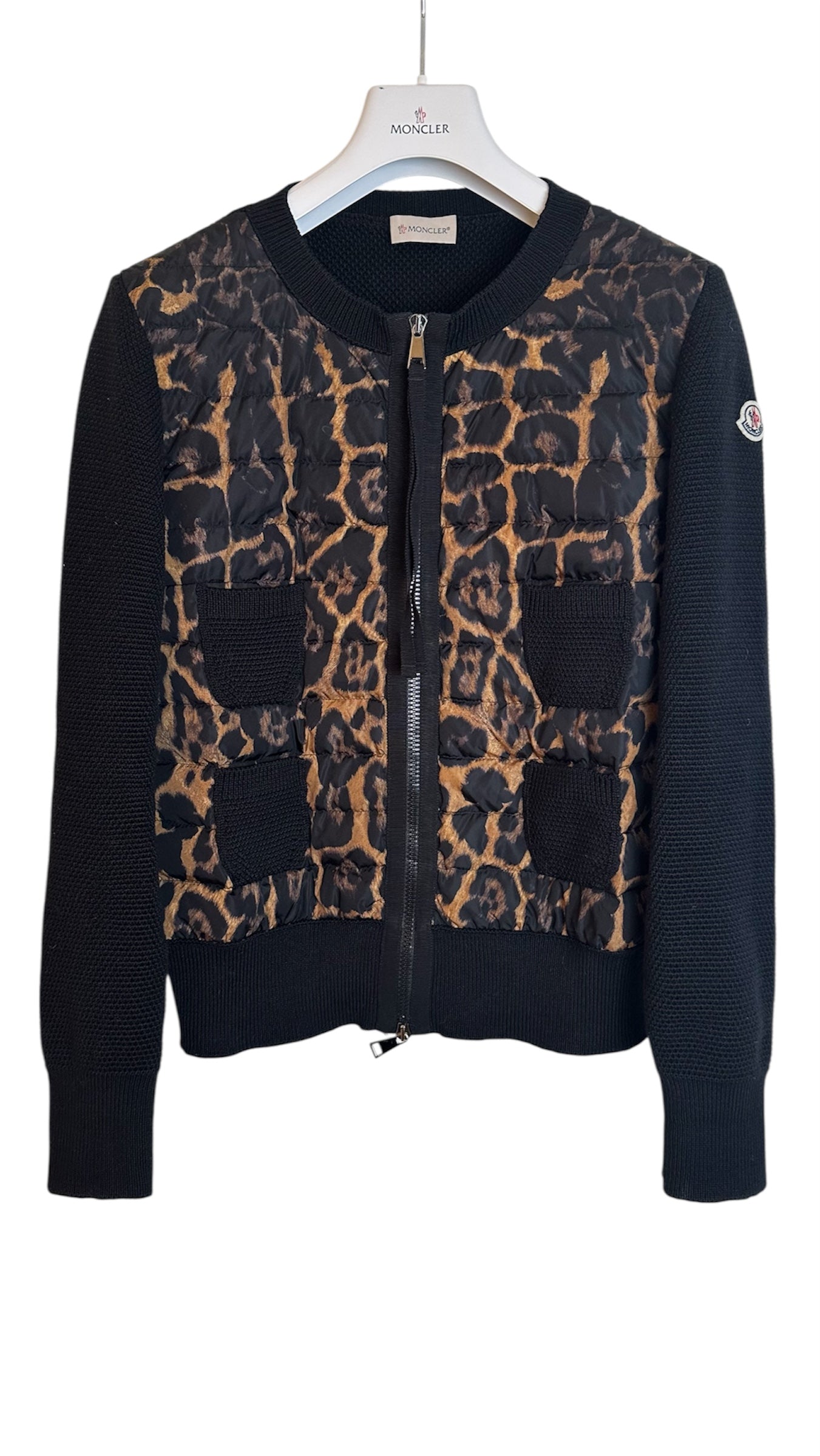 Moncler Tricot Cardigan Leopard
