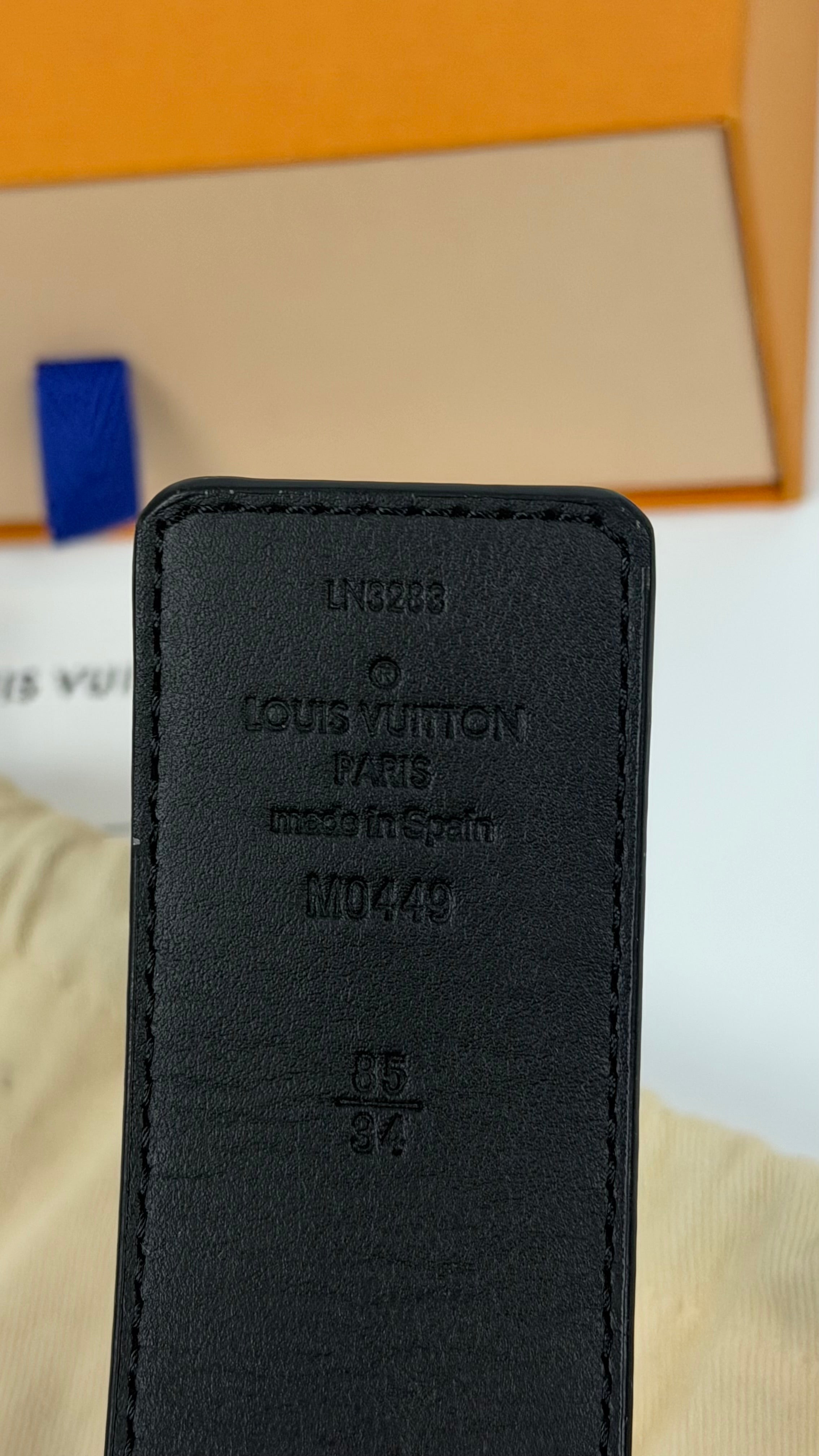Louis Vuitton Eclipse Monogram Belt (85 cm)