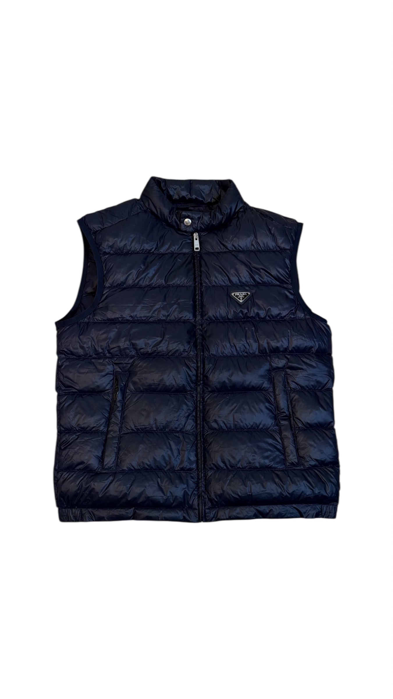 PRADA ノースリーブダウンベスト ネイビー Prada Vest Navy Blue