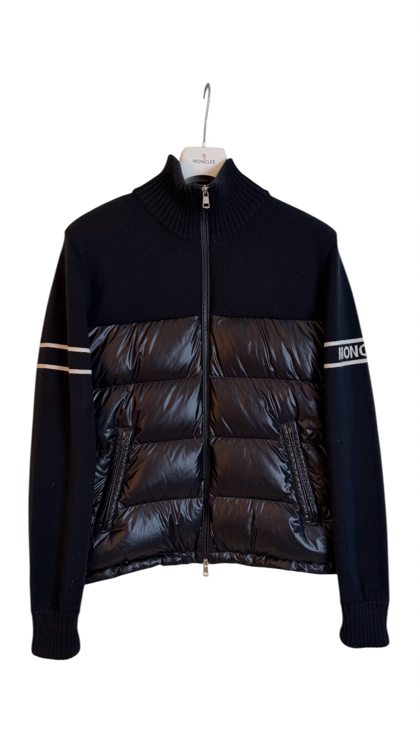 Moncler Cardigan Navy Padded