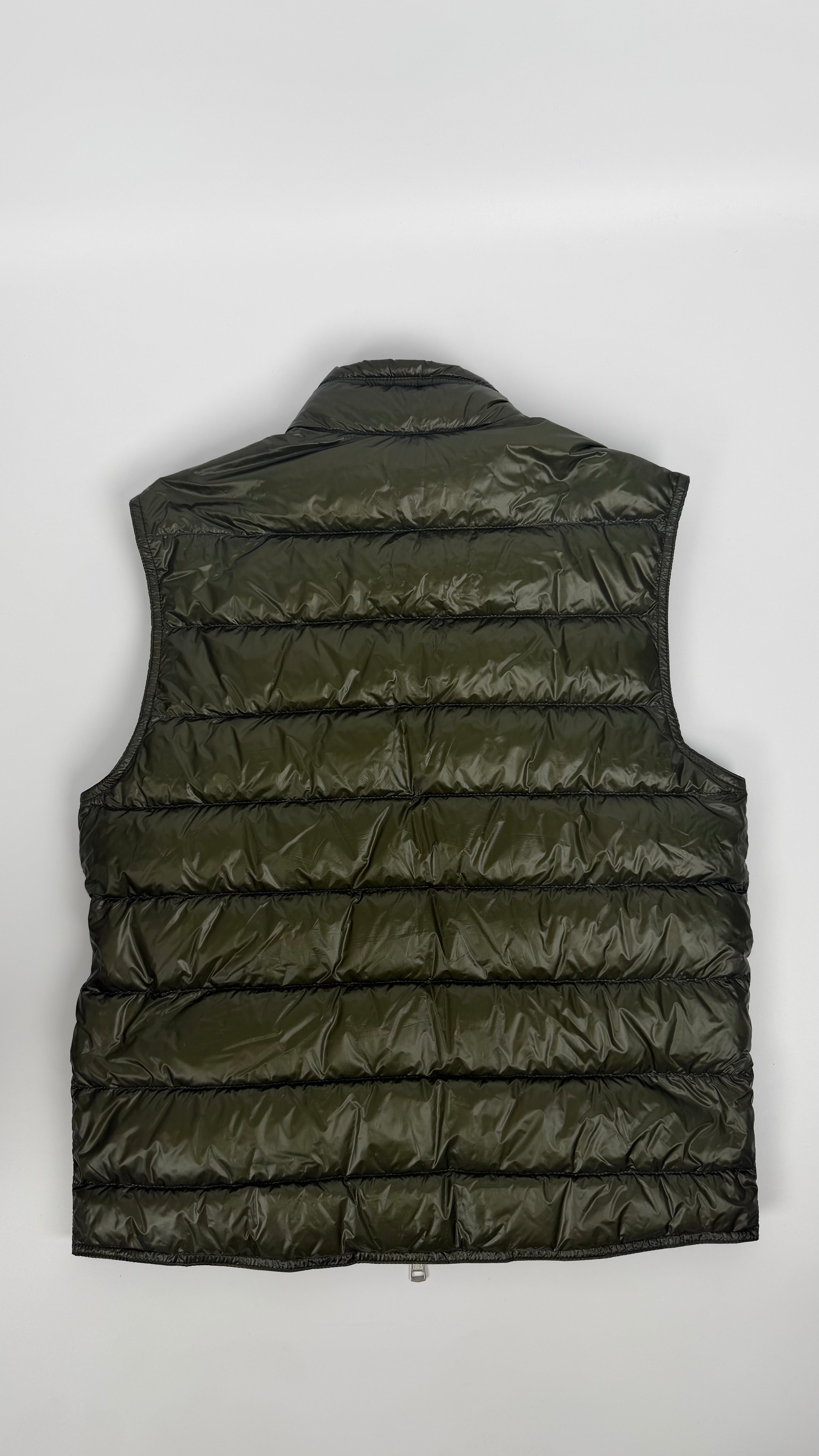 Moncler Gui Vest Olive Green (S)