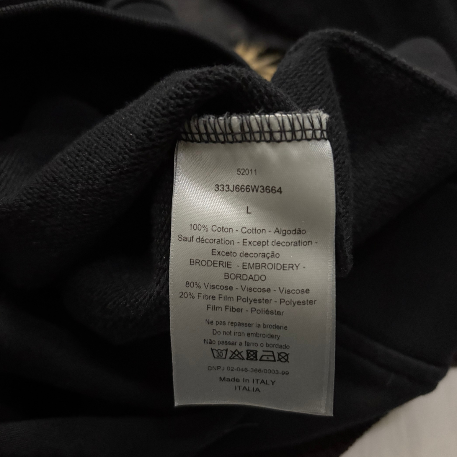 Dior Logo Sweatshirt / L