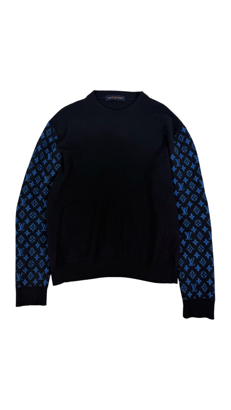 Louis Vuitton Cashmere Monogram Sweather Navy (S)